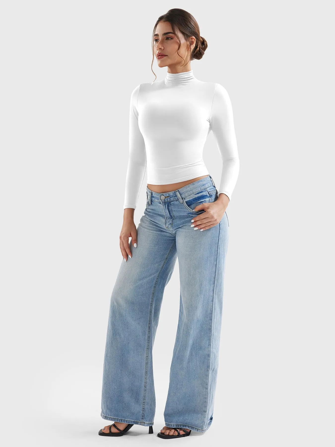 Yeoreo Sariah Turtle Neck Long Sleeves Shirts sold by Yeoreo product image thumbnail 5