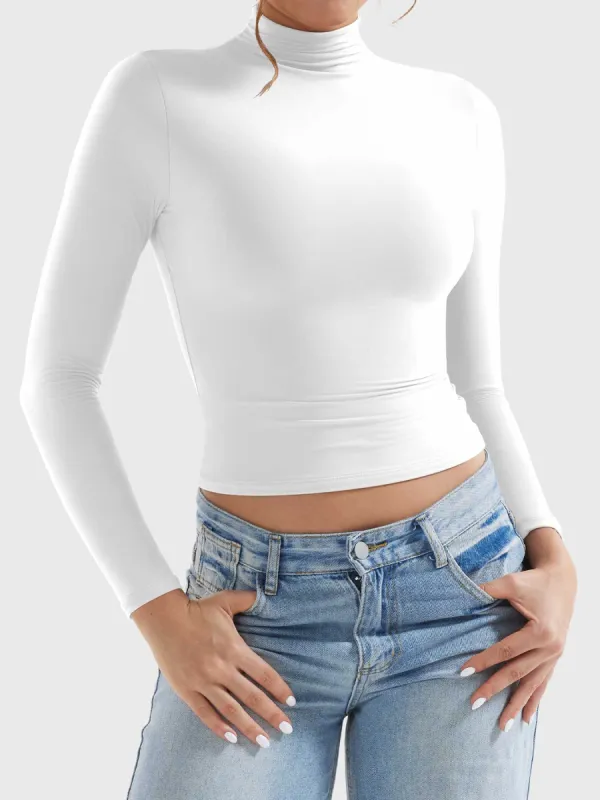 Yeoreo Sariah Turtle Neck Long Sleeves Shirts sold by Yeoreo