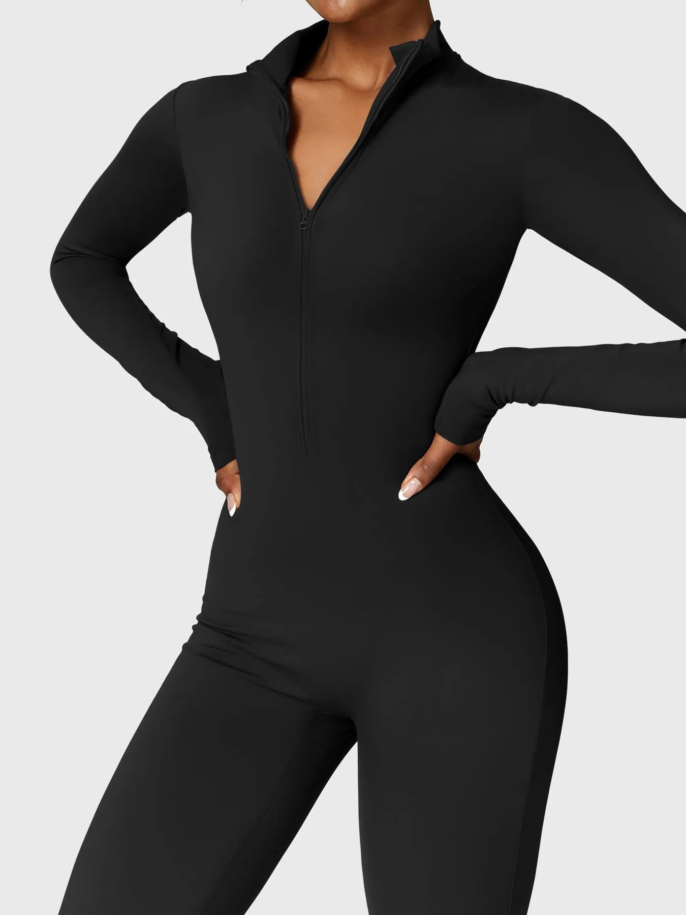 Yeoreo Belle Fleece Long Sleeve Zipper Jumpsuit sold by Yeoreo product image thumbnail 5