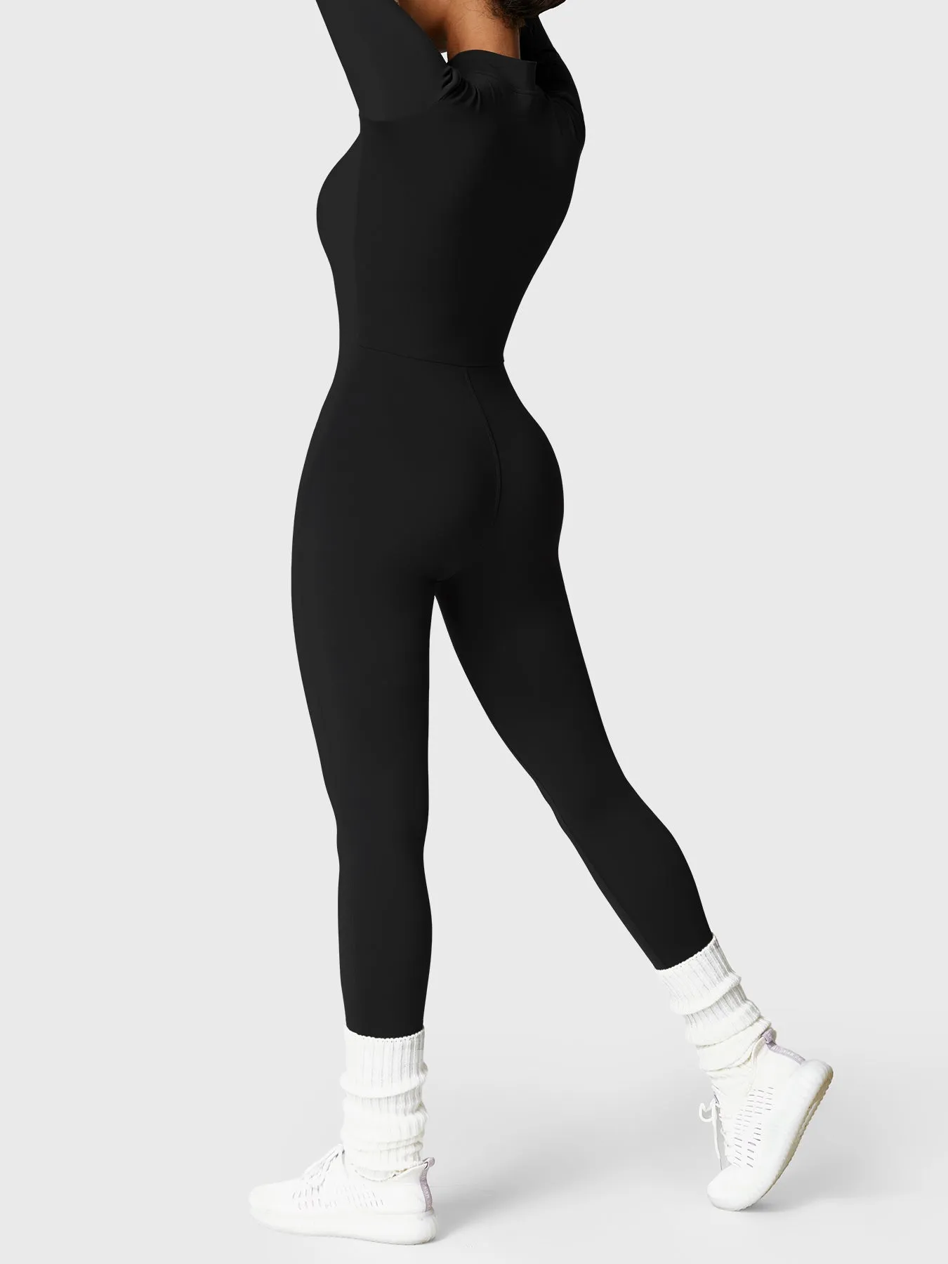 Yeoreo Belle Fleece Long Sleeve Zipper Jumpsuit sold by Yeoreo product image thumbnail 2