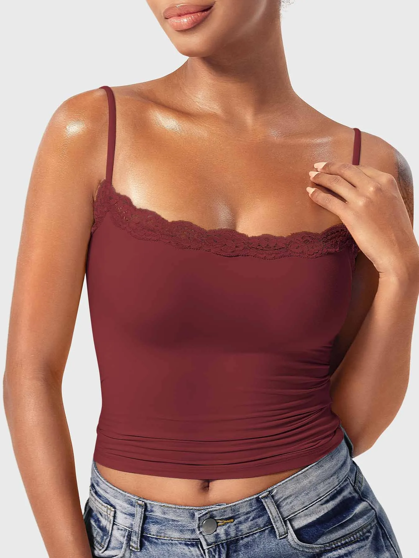 Yeoreo Annabely Square Neck Lace Tank sold by Yeoreo product image thumbnail 3