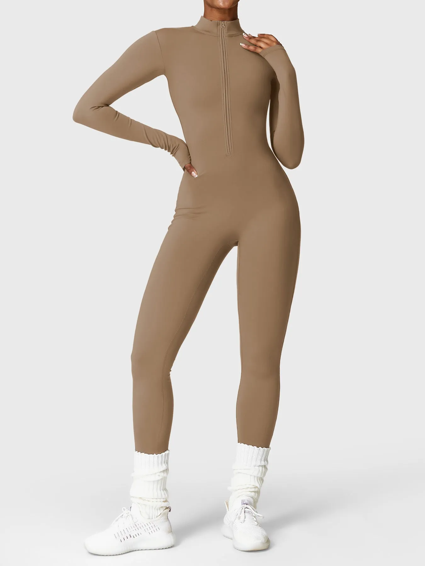 Yeoreo Belle Fleece Zipper Jumpsuit sold by Yeoreo product image thumbnail 4
