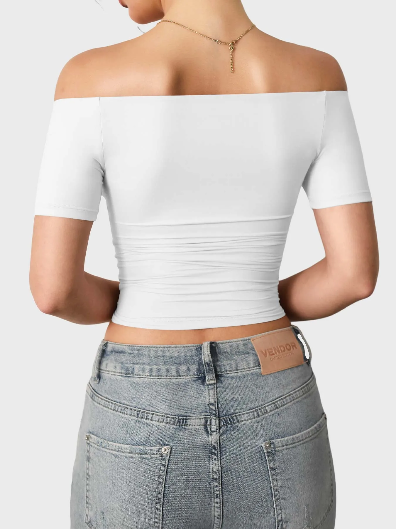Yeoreo Luzlie Off Shoulder Short Sleeves sold by Yeoreo product image thumbnail 2