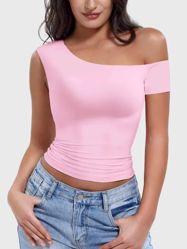 Yeoreo Abigil One-Shoulder Sleeve Top made by Yeoreo