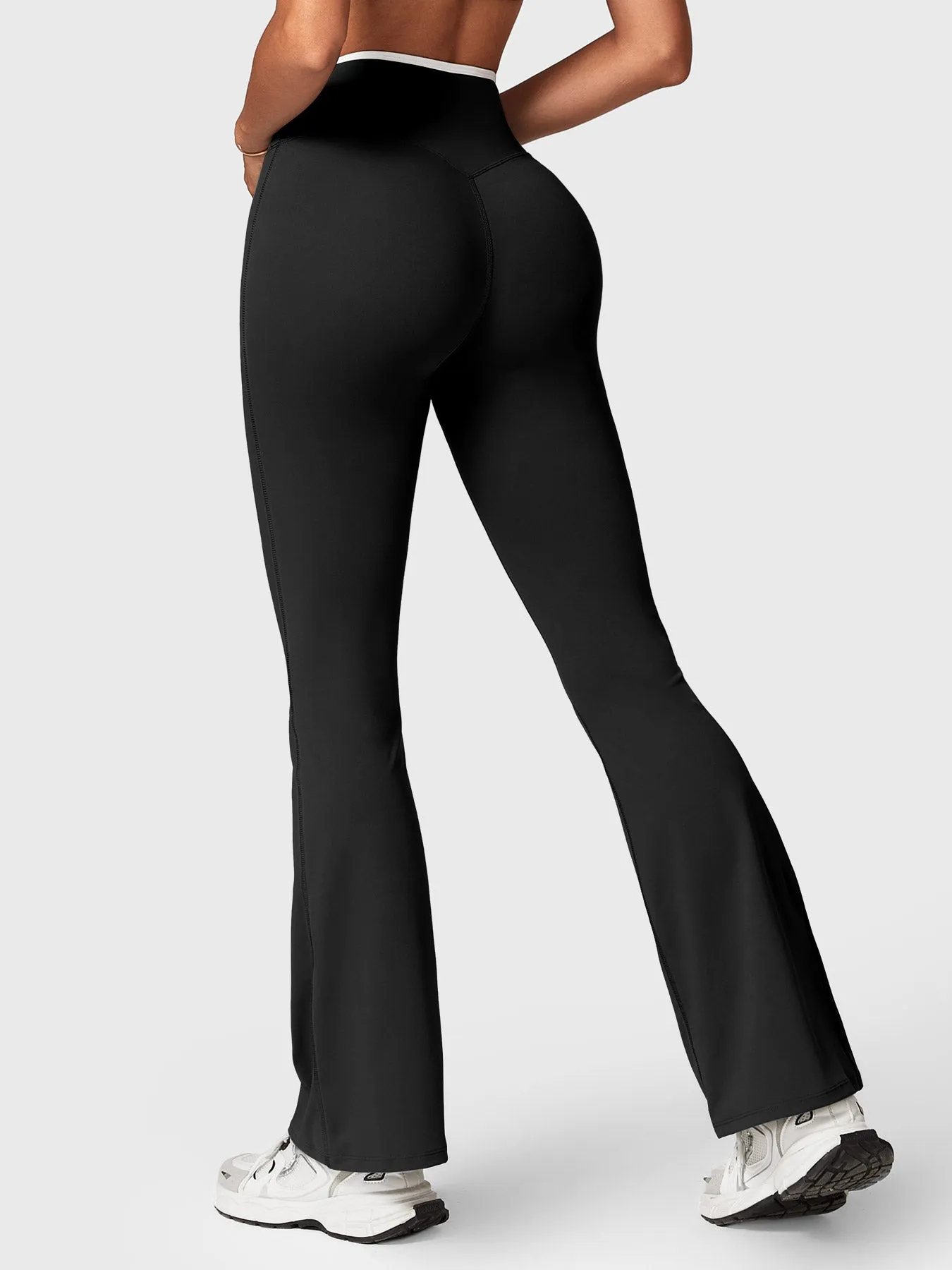 Yeoreo Alberta Contrast Trim Flare Leggings sold by Yeoreo product image thumbnail 5