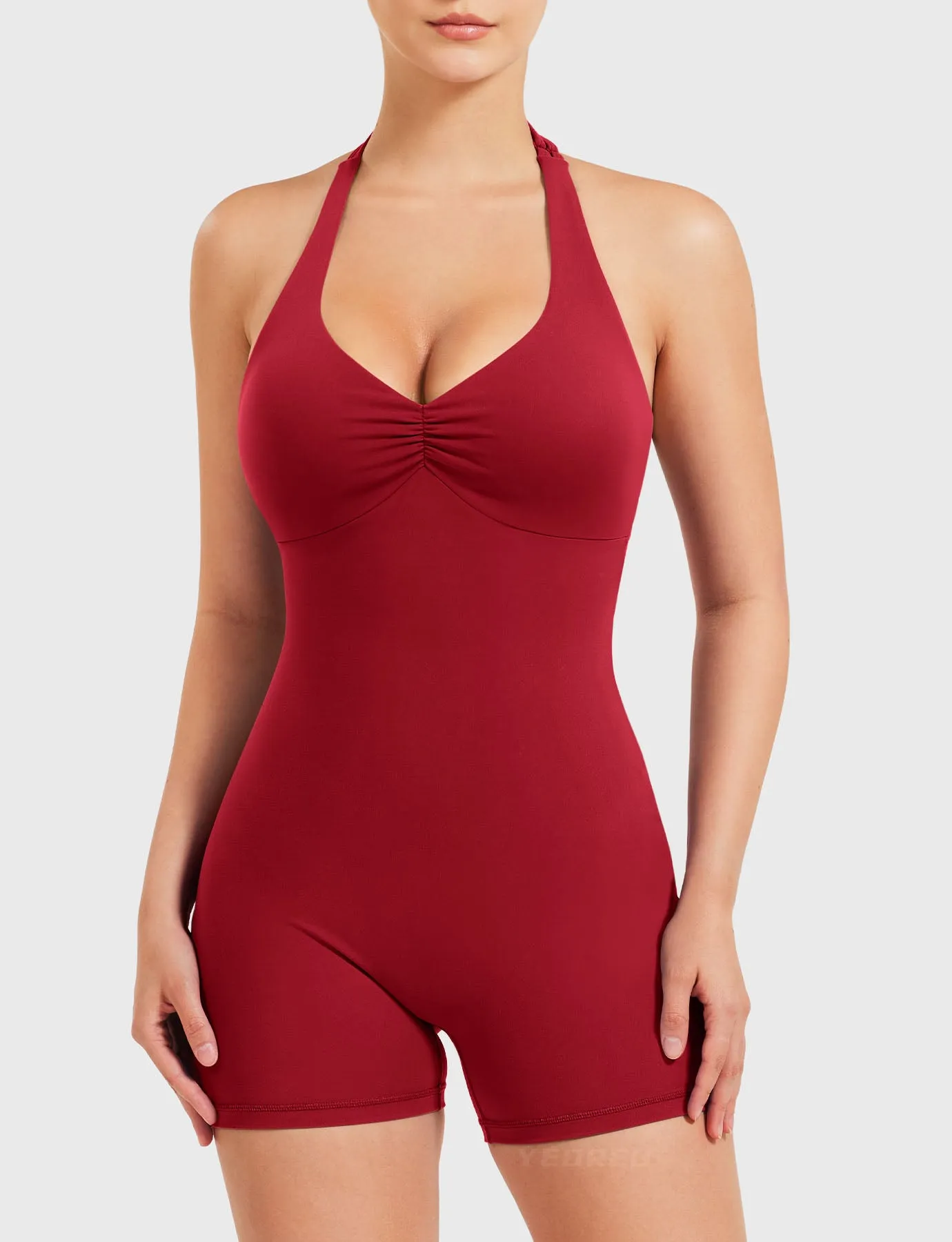 Yeoreo Joceline Backless Halter Romper sold by Yeoreo