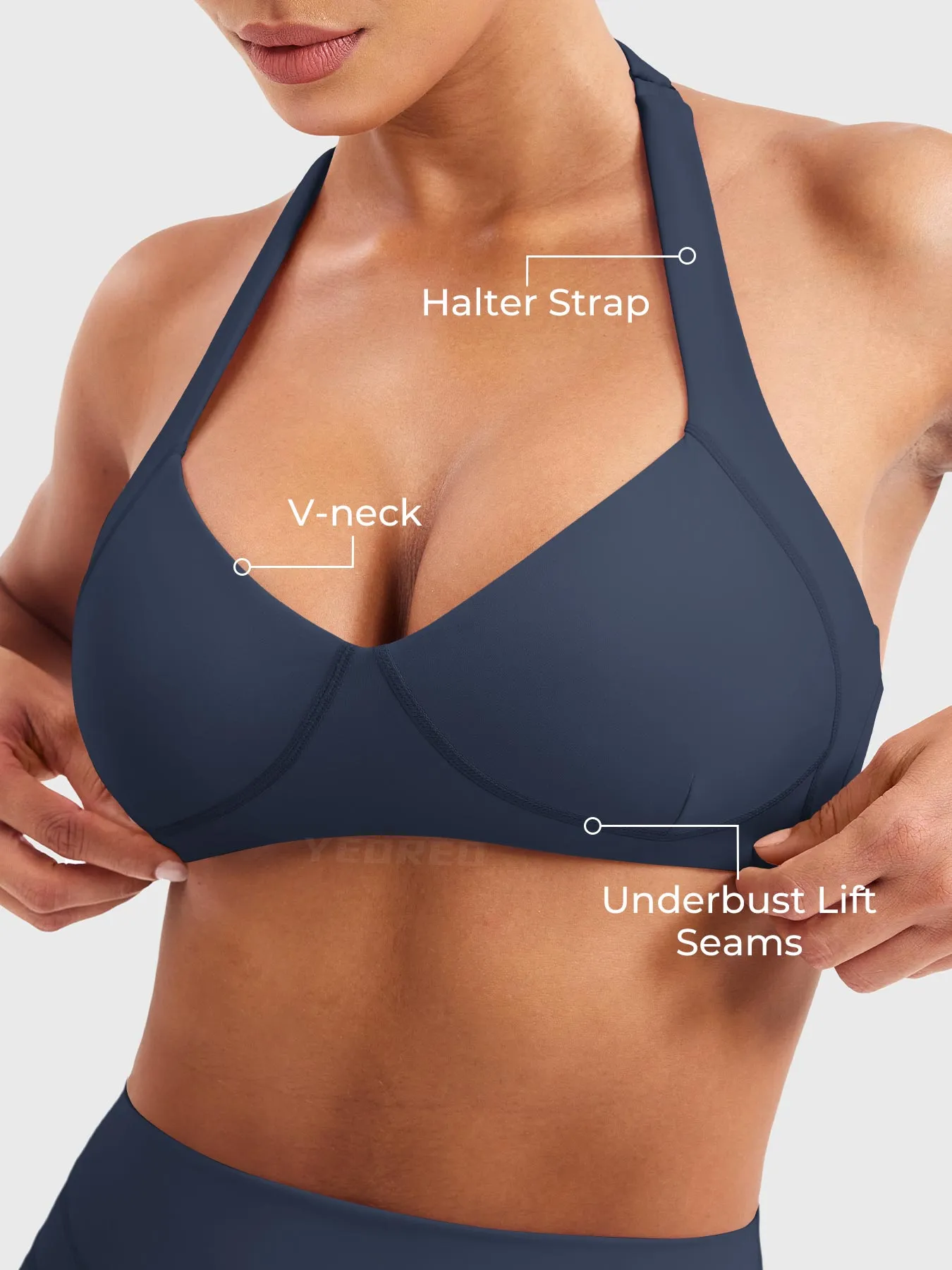 Yeoreo Andrine Contour Halter Sports Bra sold by Yeoreo product image thumbnail 3