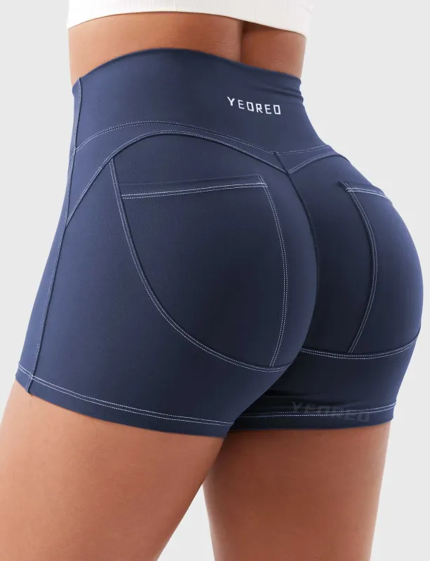 Yeoreo Astridy 3.6" Faux Denim Shorts sold by Yeoreo