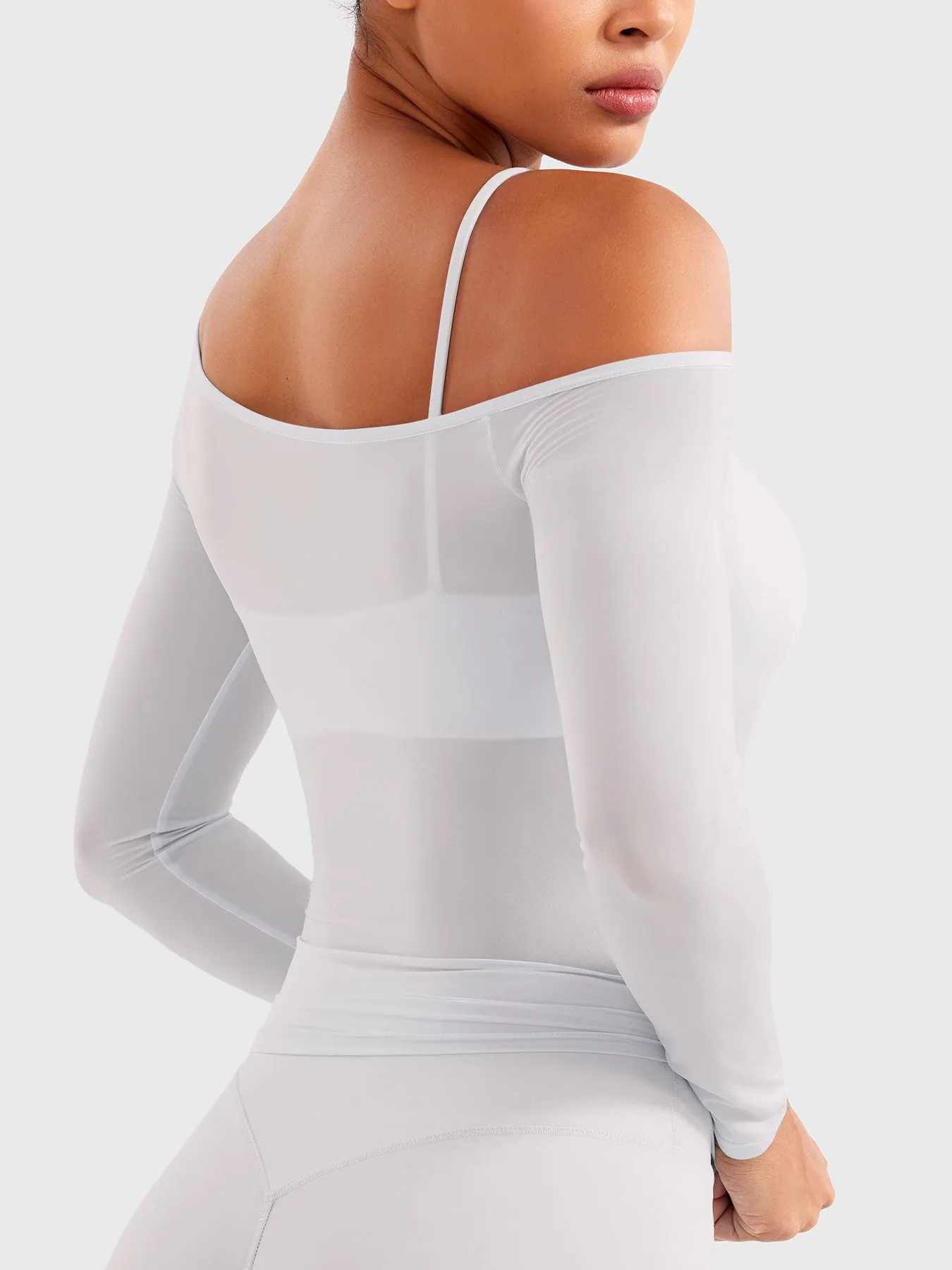 Yeoreo Fairen One Shoulder Sheer Top sold by Yeoreo product image thumbnail 2