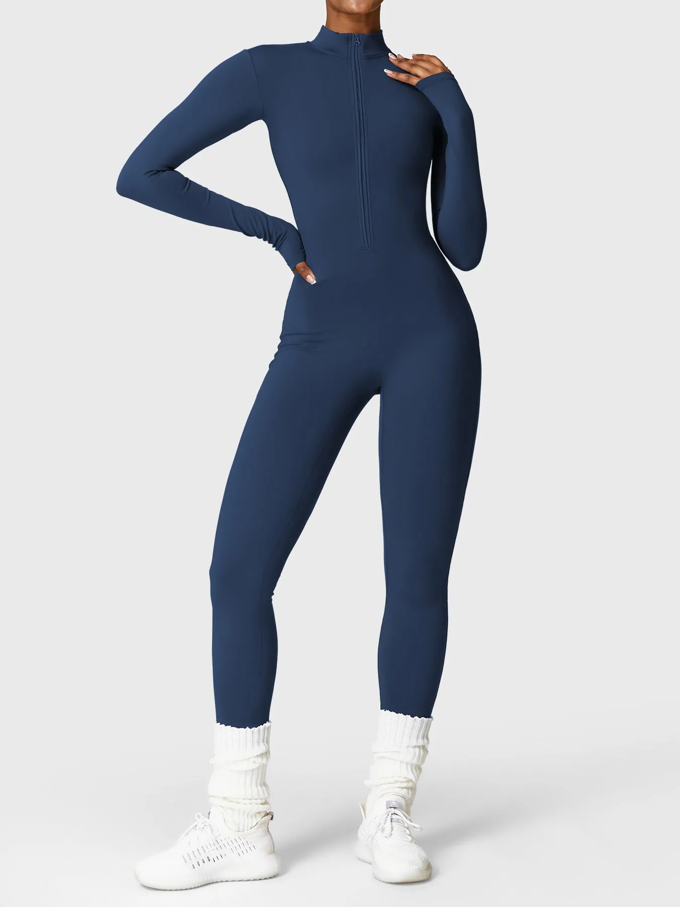 Yeoreo Belle Fleece Zipper Jumpsuit sold by Yeoreo product image thumbnail 4