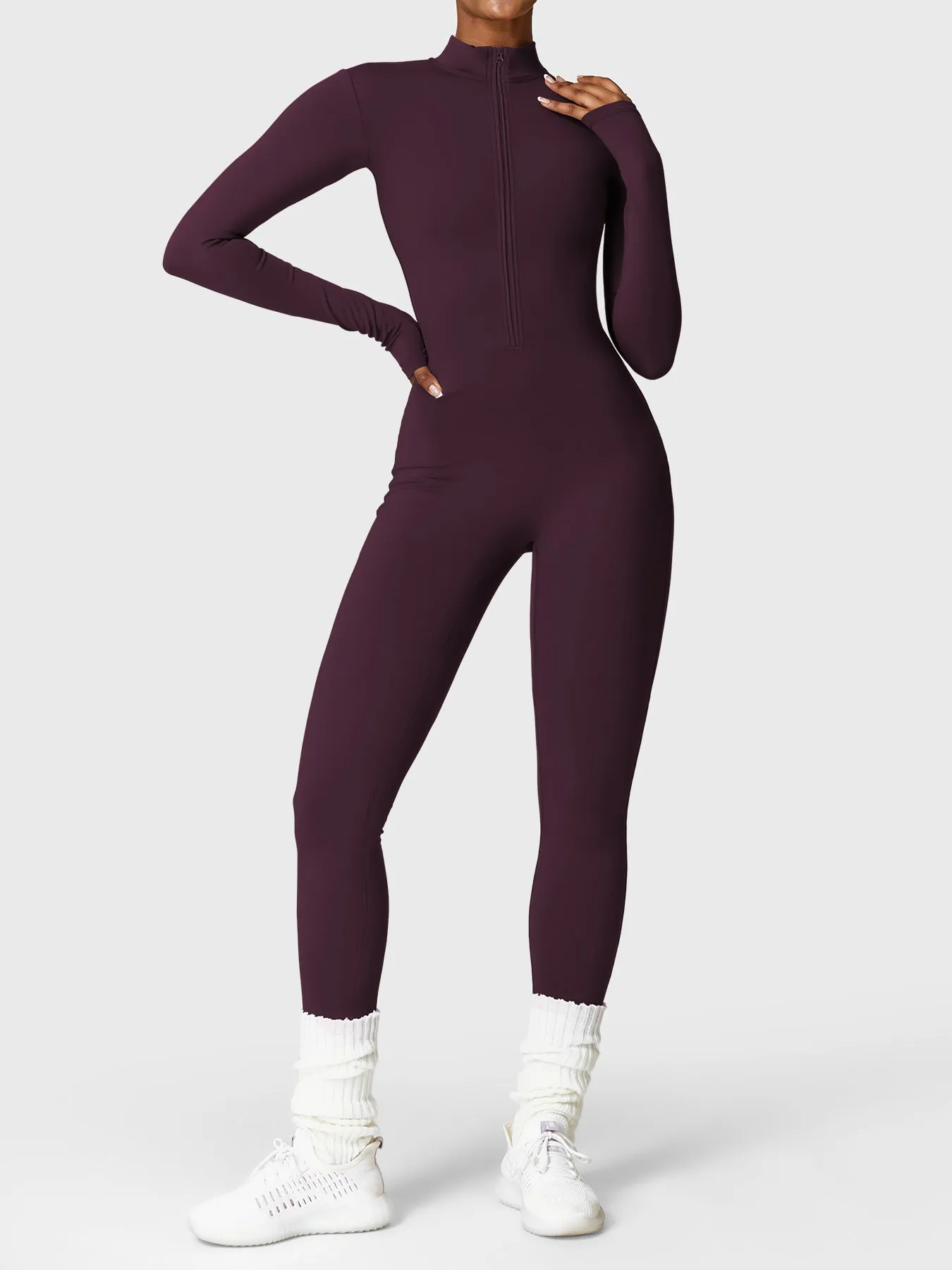 Yeoreo Belle Fleece Zipper Jumpsuit sold by Yeoreo product image thumbnail 4