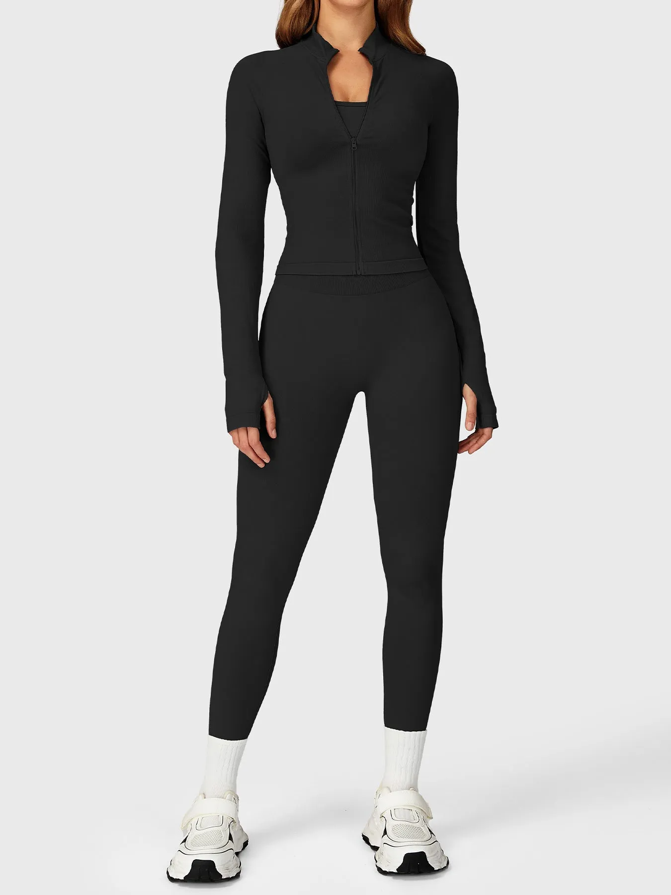 Yeoreo Alina Seamless Zip Up Jacket sold by Yeoreo product image thumbnail 4