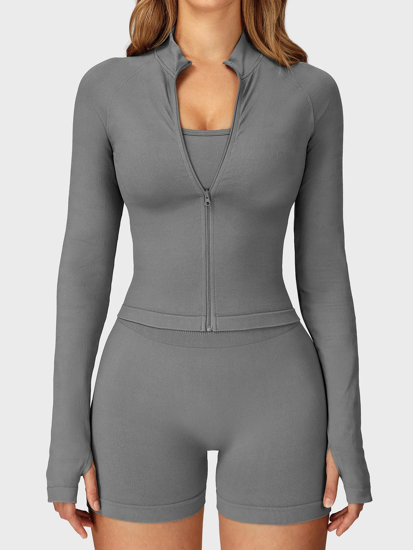 Yeoreo Alina Seamless Zip Up Jacket sold by Yeoreo product image thumbnail 5