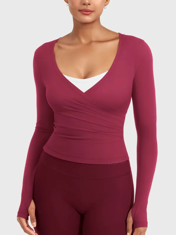 Yeoreo Minniy V Neck Long Sleeve Top made by Yeoreo