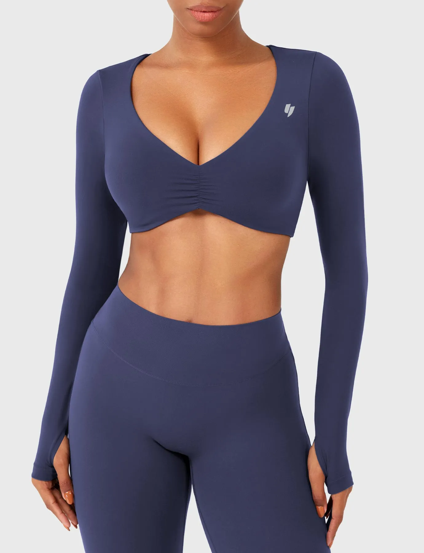 Yeoreo Agantha Ruched Long Sleeve Top sold by Yeoreo