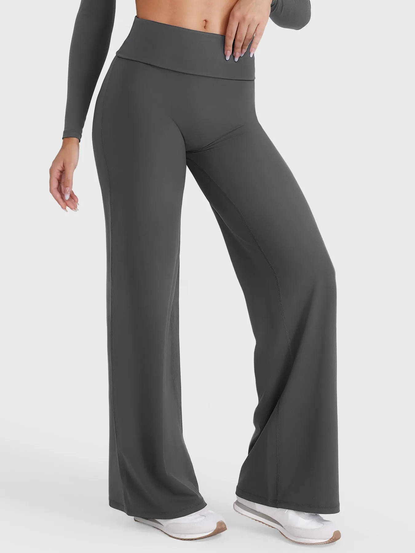 Yeoreo Eddiy 31.5" Fold Over Straight Leggings sold by Yeoreo product image thumbnail 2