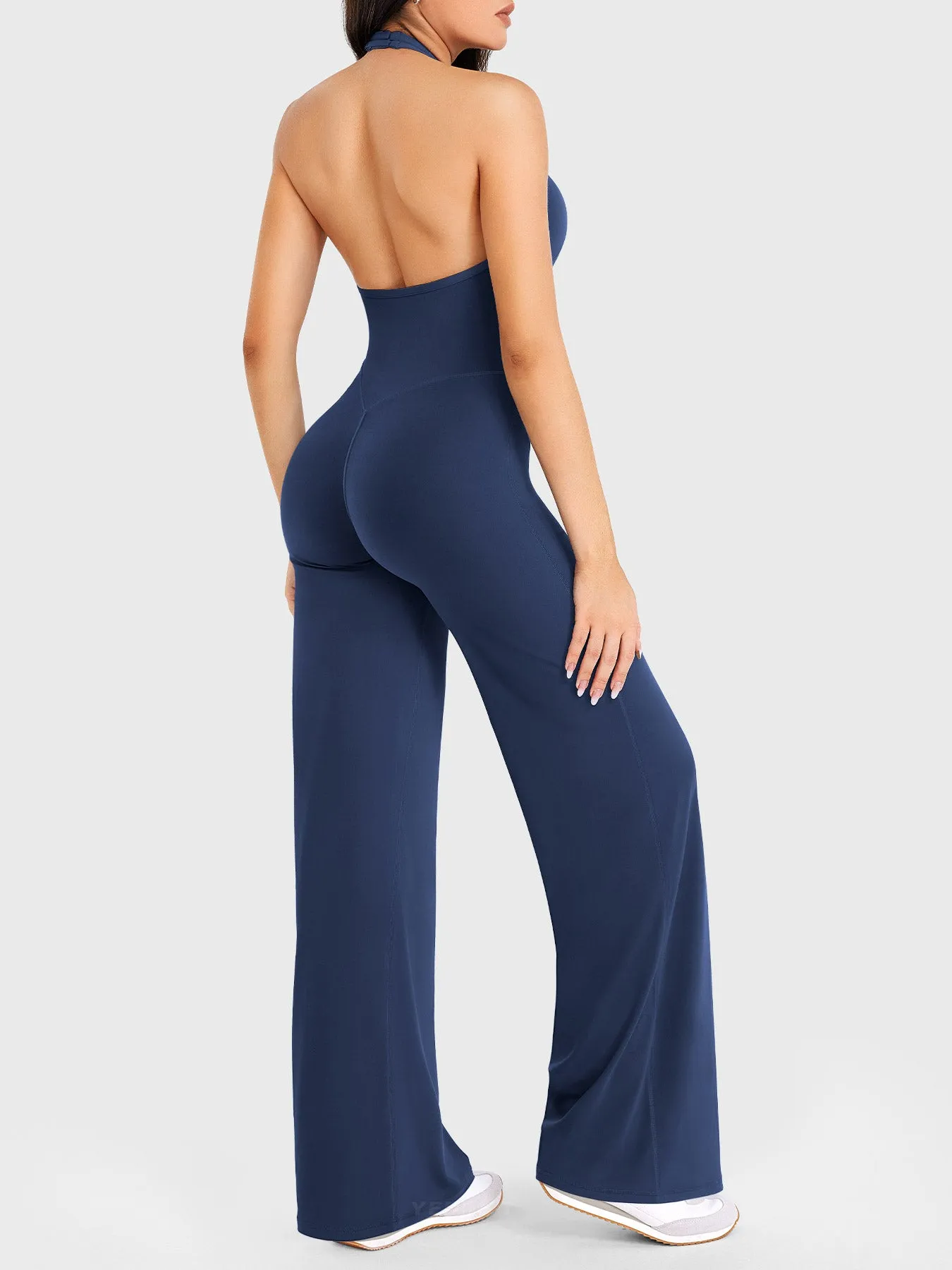 Yeoreo Cathylie Halter Straight Leg Jumpsuit sold by Yeoreo