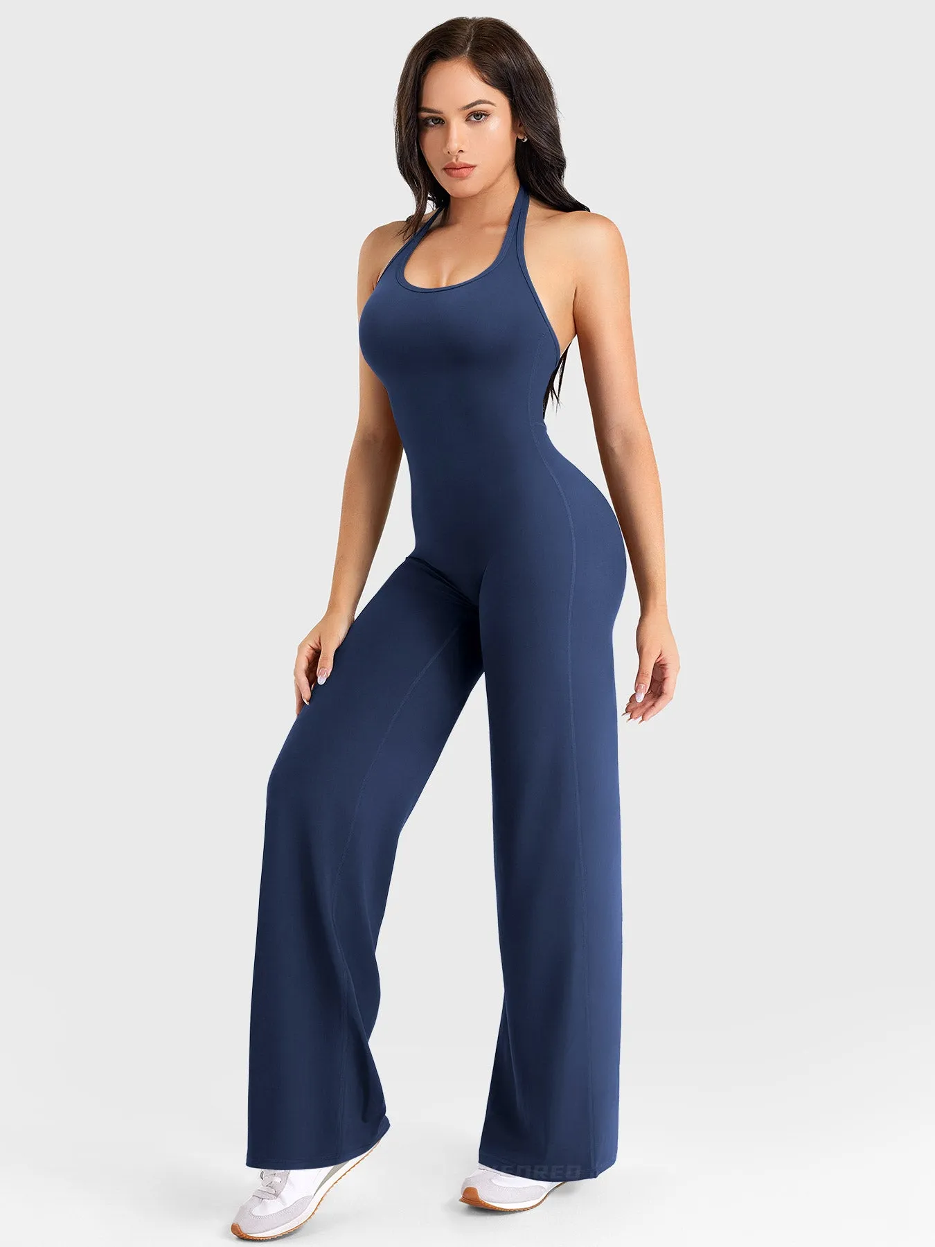 Yeoreo Cathylie Halter Straight Leg Jumpsuit sold by Yeoreo product image thumbnail 5