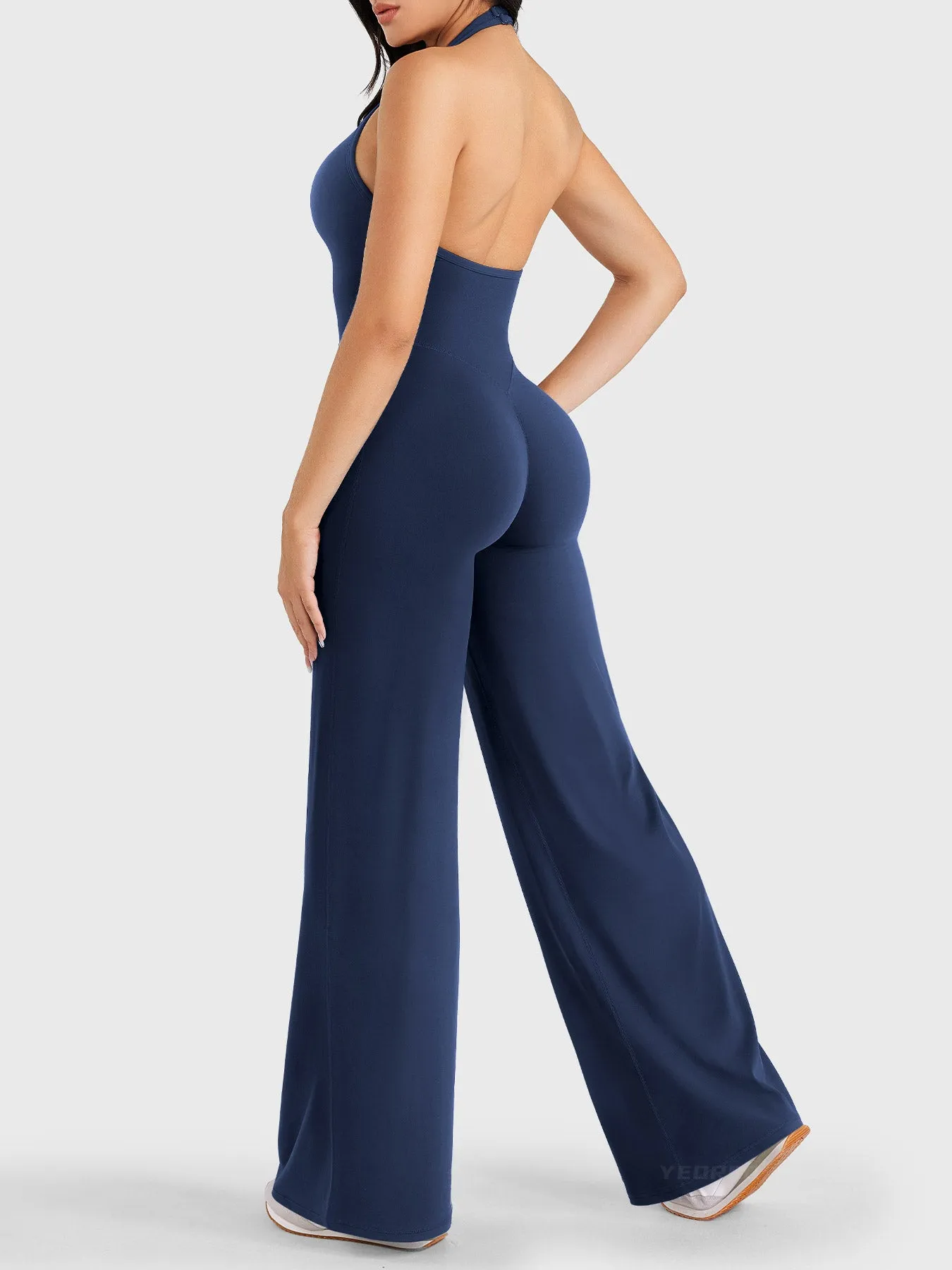 Yeoreo Cathylie Halter Straight Leg Jumpsuit sold by Yeoreo product image thumbnail 3