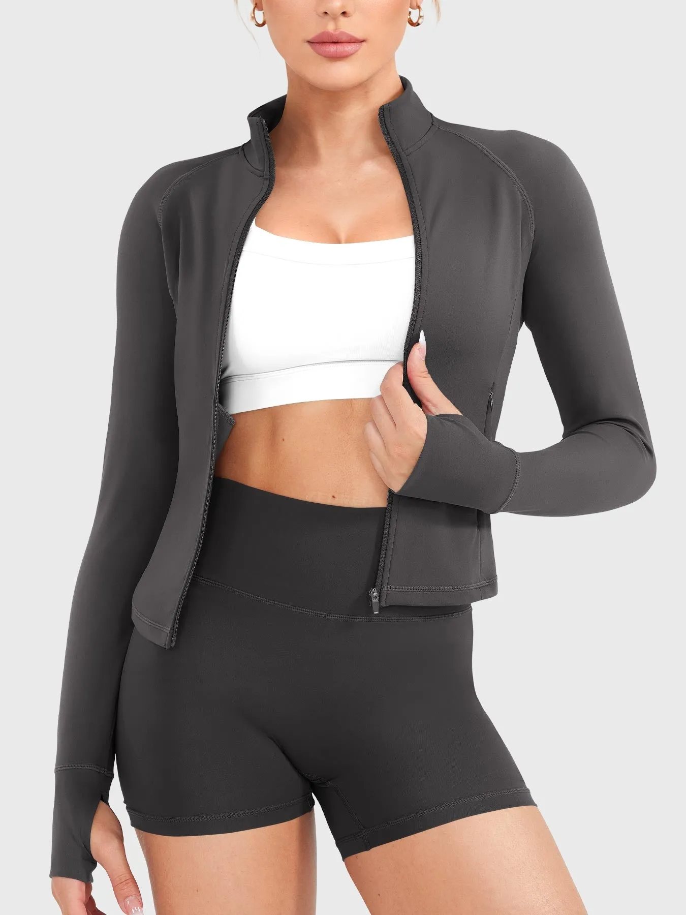 Yeoreo Candecy Full Zip Workout Jacket sold by Yeoreo product image thumbnail 5