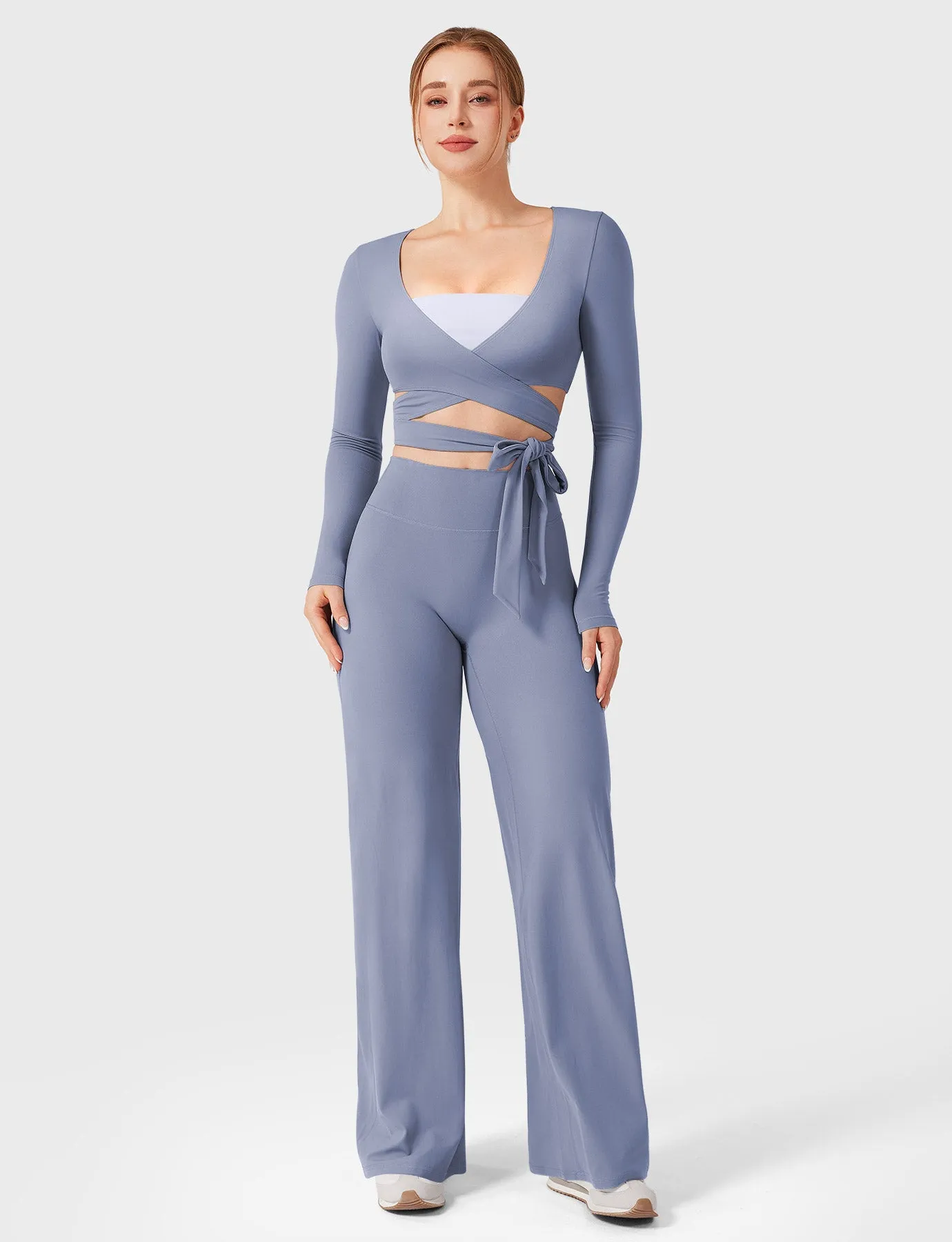Yeoreo Dagney Long Sleeve Ballet Wrap Top sold by Yeoreo product image thumbnail 5