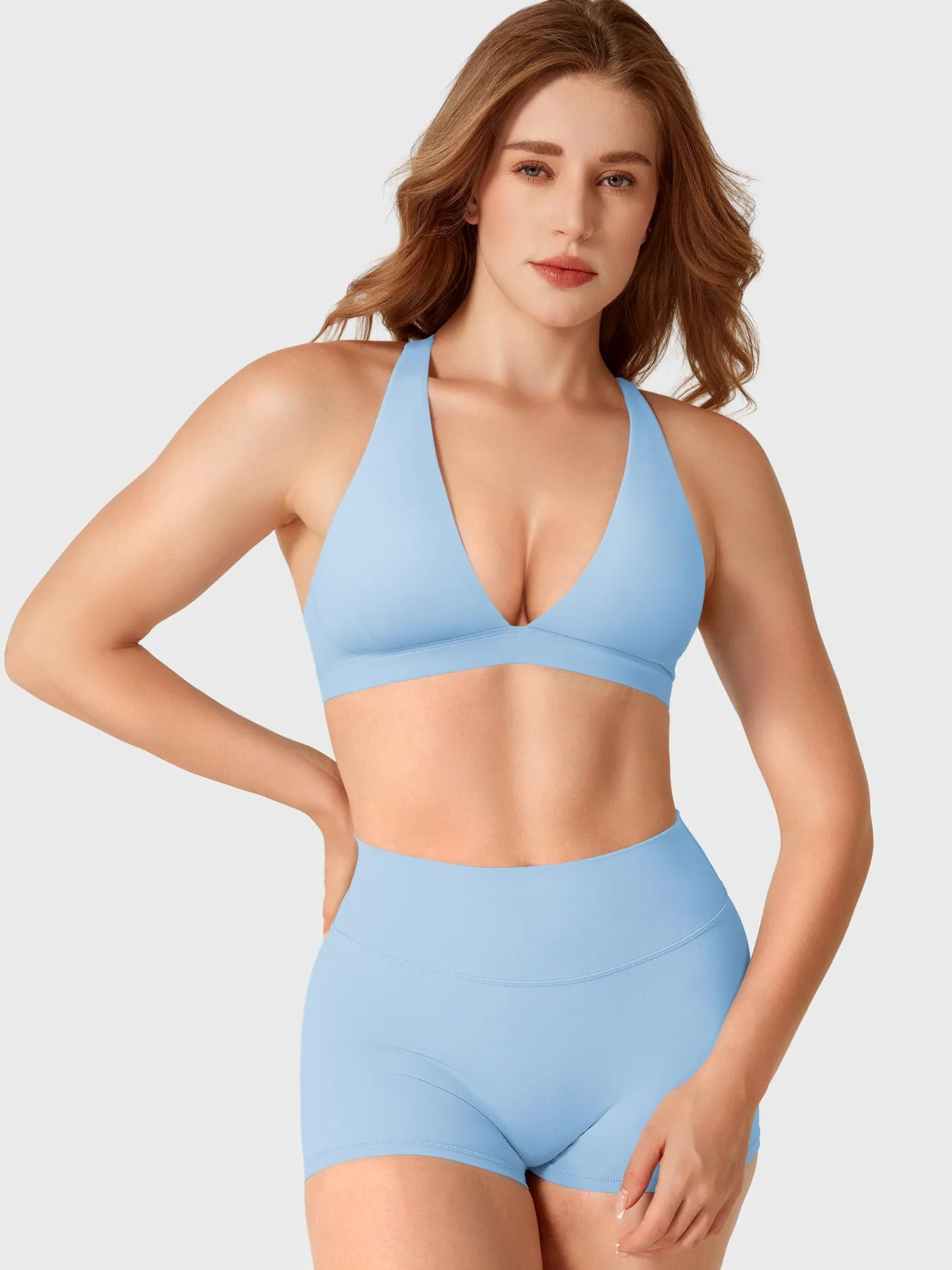 Yeoreo Wafiya Deep V Neck Sports Bra sold by Yeoreo product image thumbnail 3