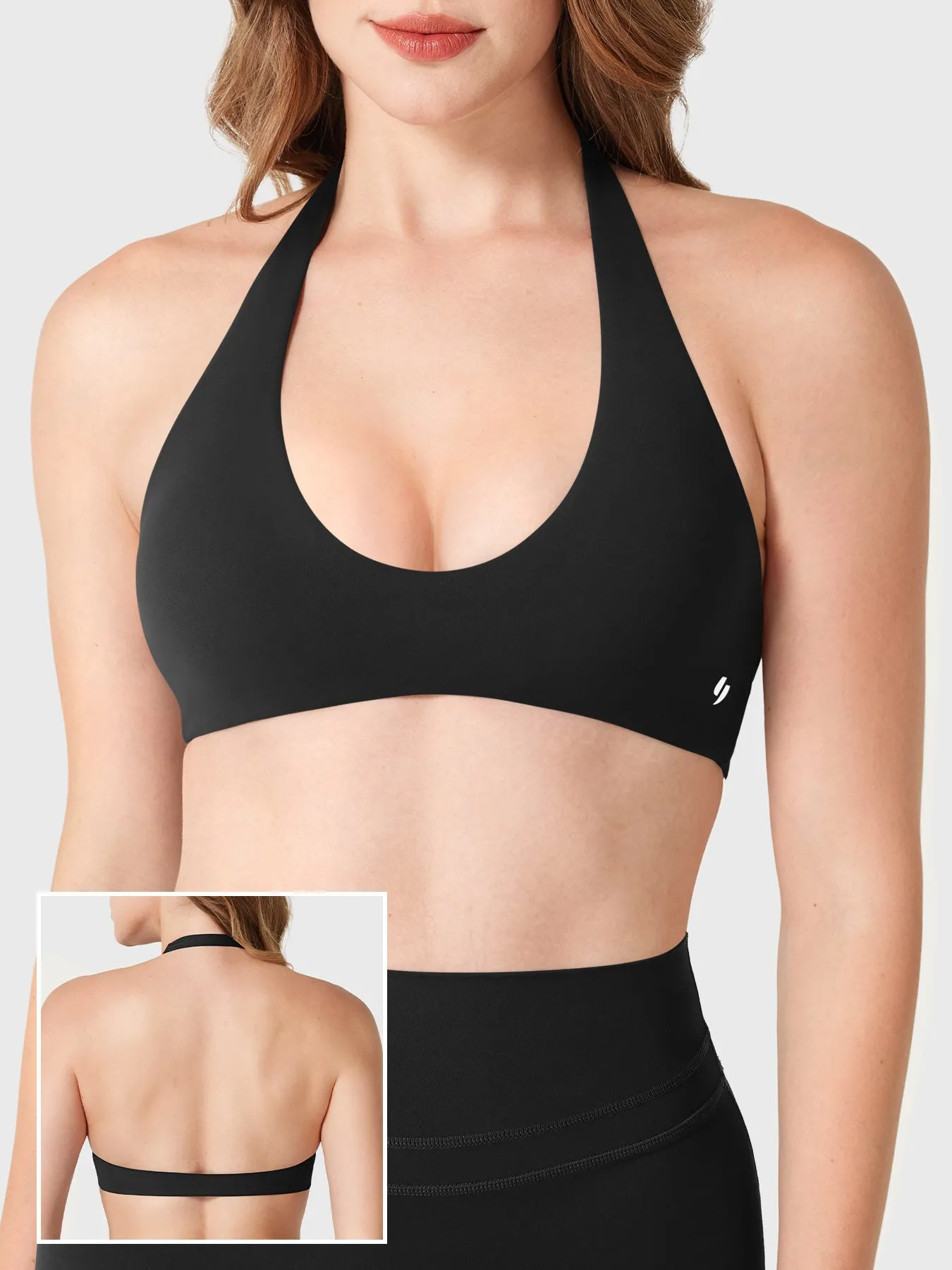 Yeoreo Laarni Halter Backless Sports Bra sold by Yeoreo