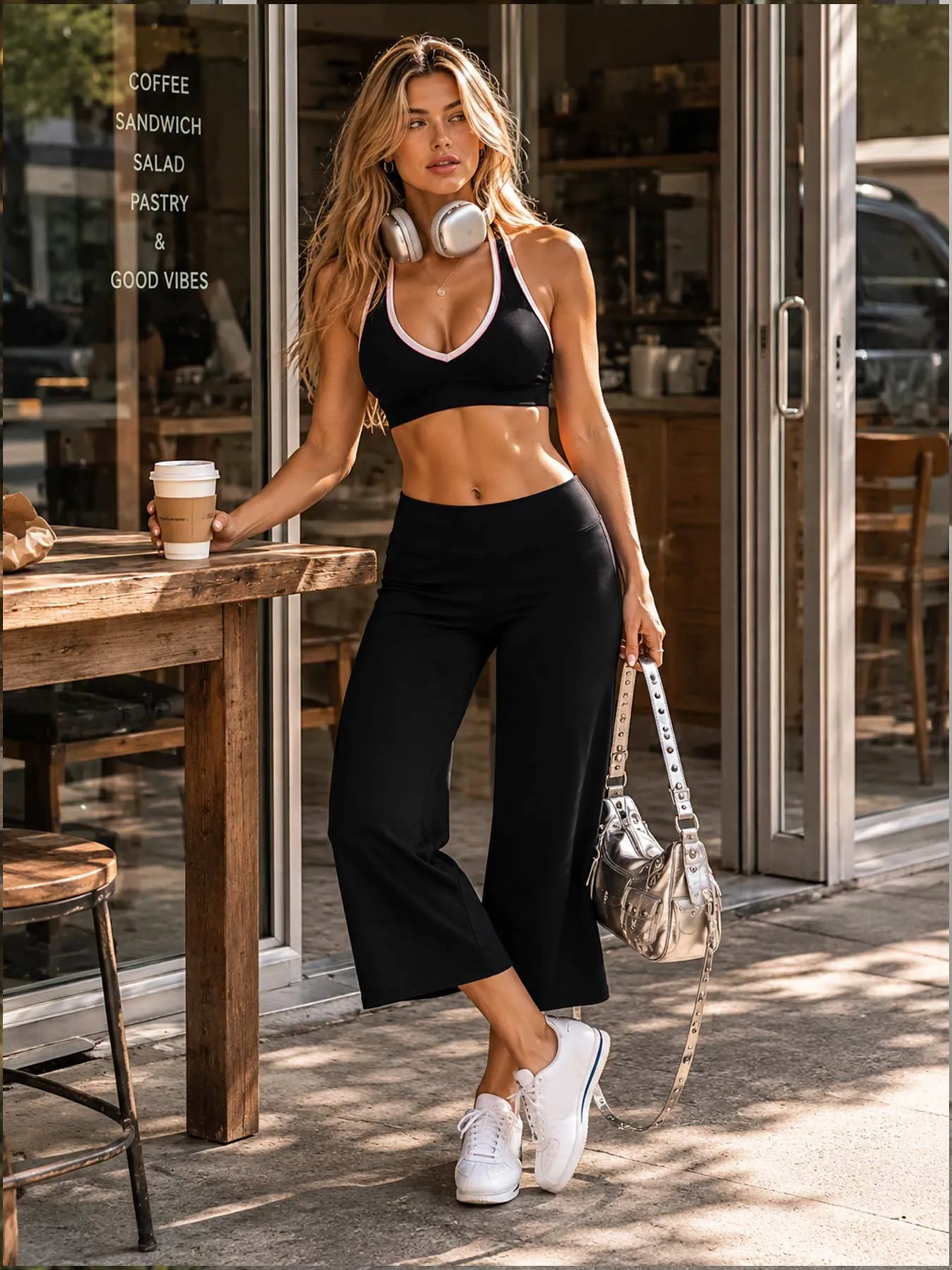 Yeoreo Samyer 21" Low Rise Wide Leg Capri Pants sold by Yeoreo product image thumbnail 5
