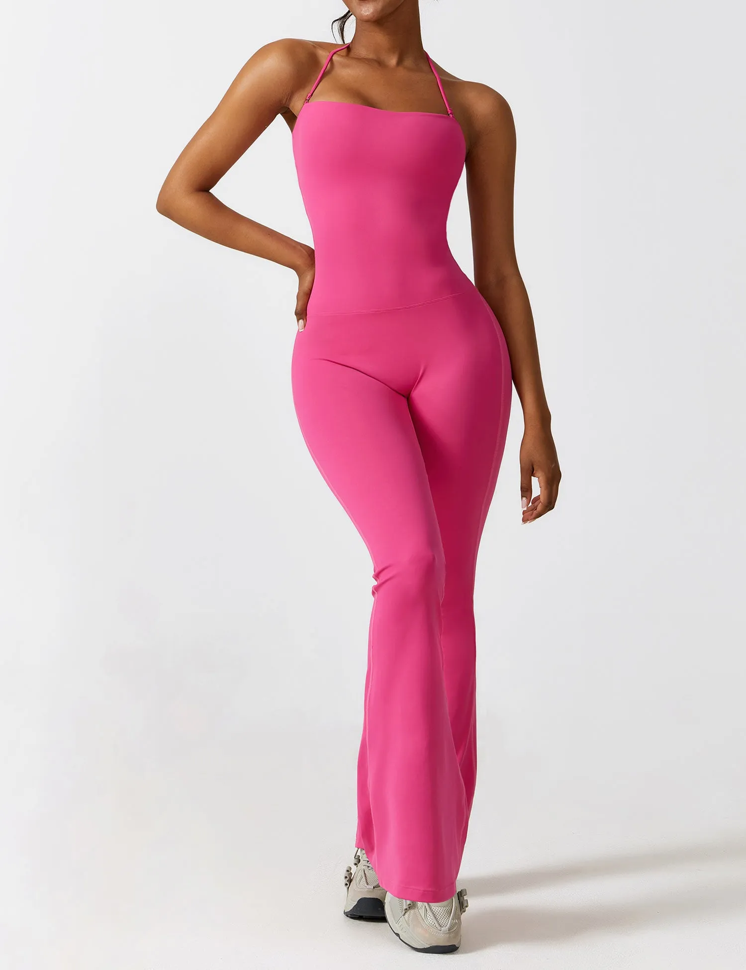 Yeoreo Halter Flared Jumpsuit sold by Yeoreo product image thumbnail 2