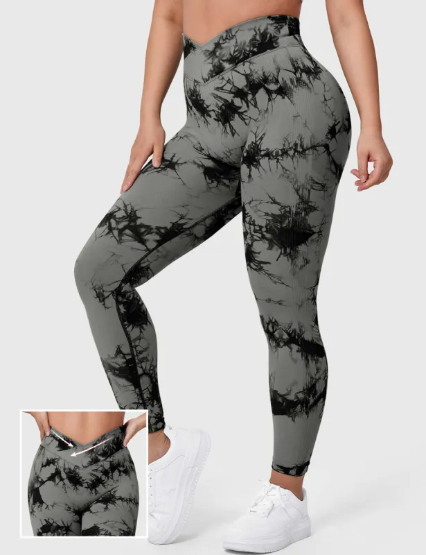Yeoreo V-Waistband Tie Dye Leggings sold by Yeoreo