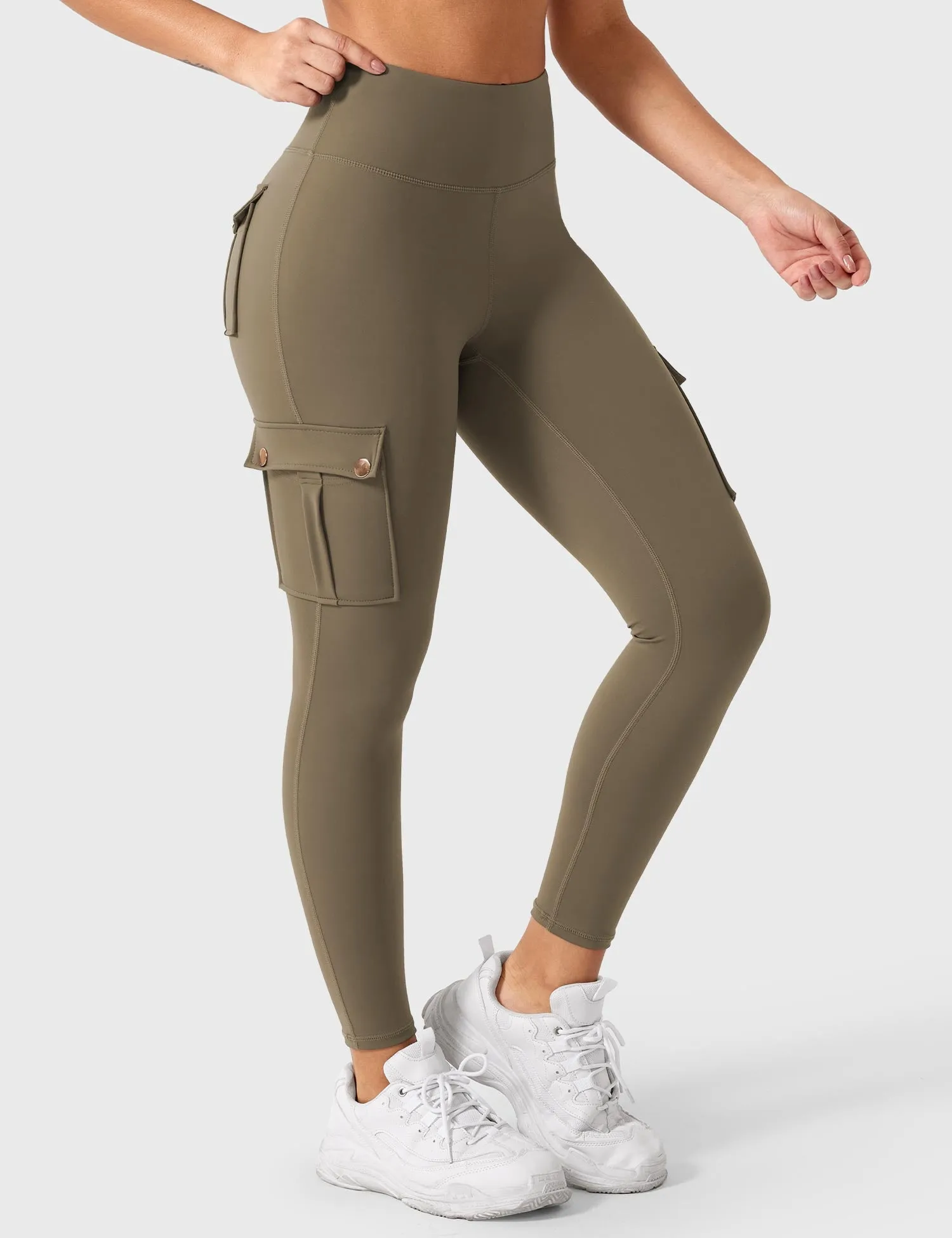 Yeoreo Cargo Workout Leggings with Pockets sold by Yeoreo product image thumbnail 3