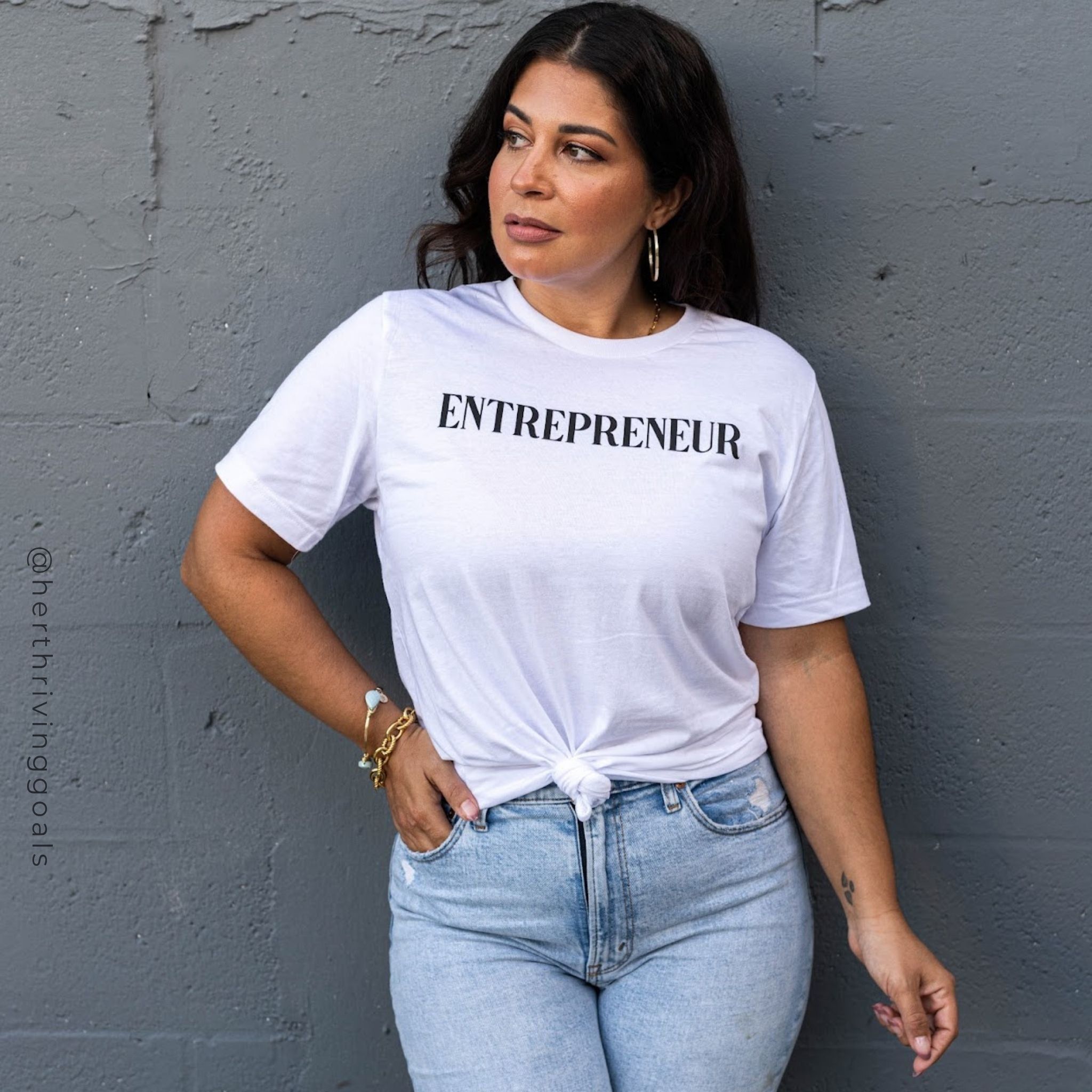 ENTREPRENEUR TEE sold by Her Thriving Goals