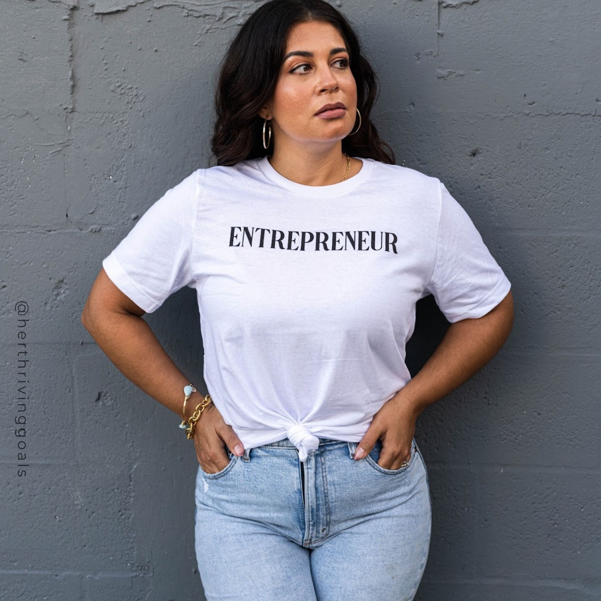 ENTREPRENEUR TEE sold by Her Thriving Goals product image thumbnail 2