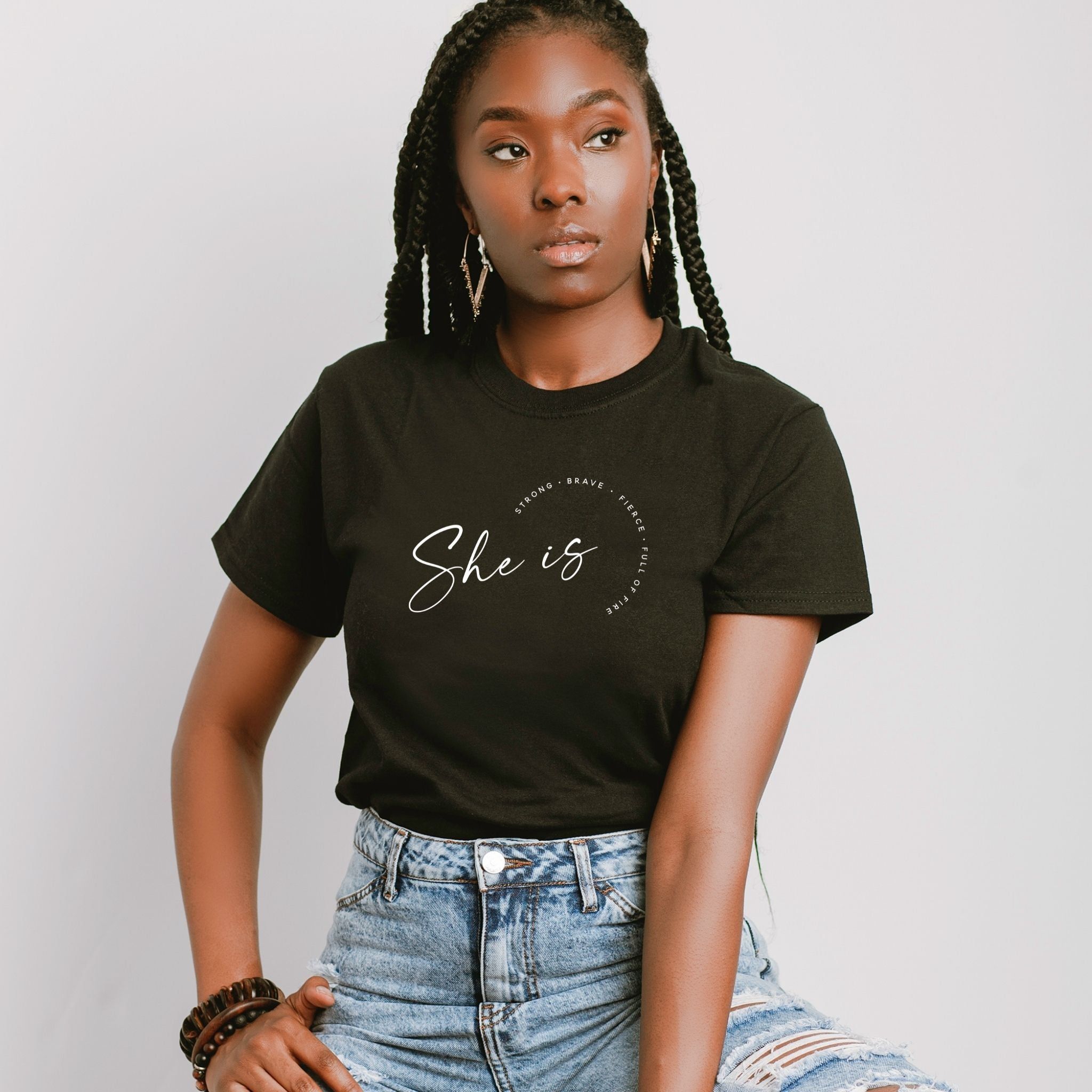 SHE IS TEE sold by Her Thriving Goals product image thumbnail 2