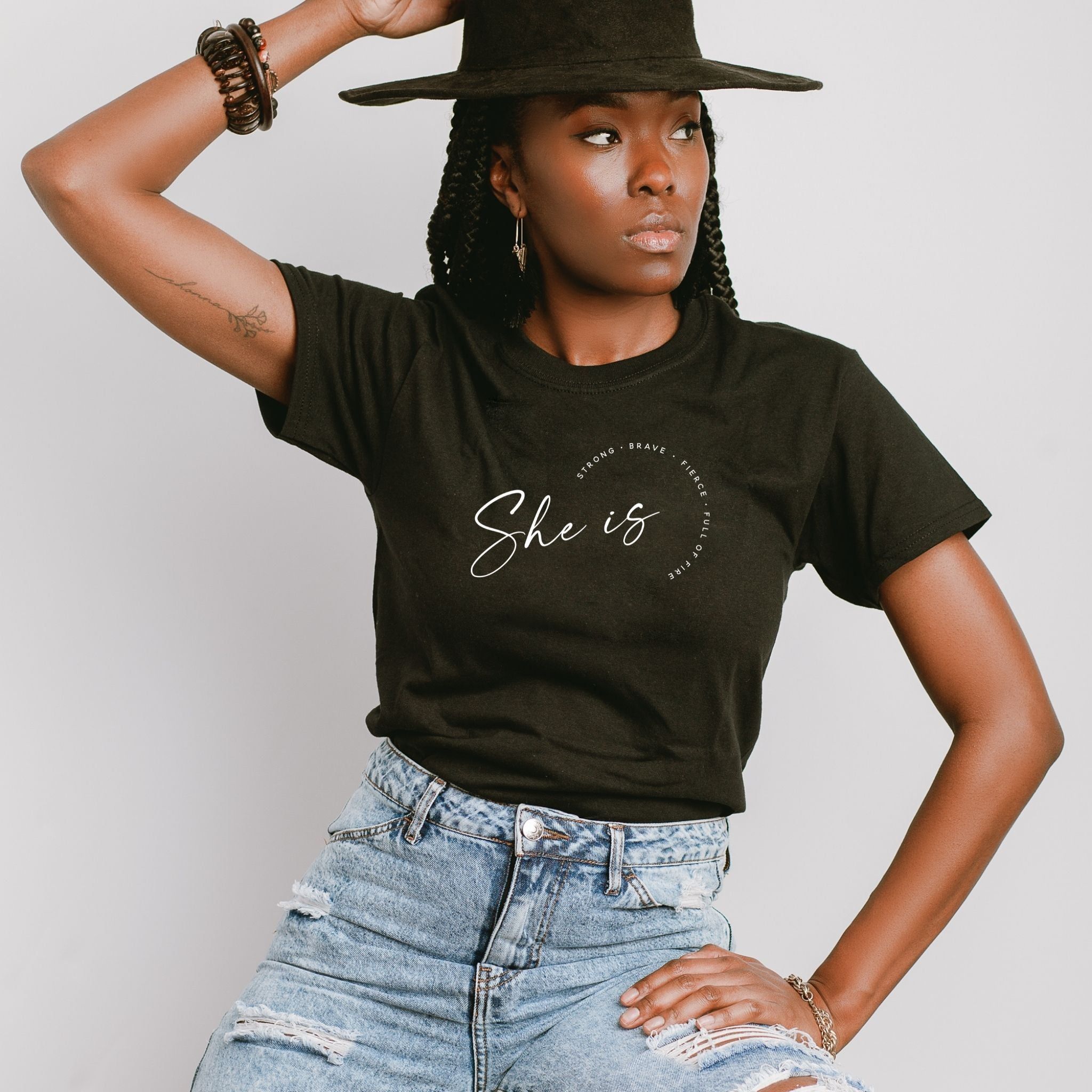 SHE IS TEE sold by Her Thriving Goals