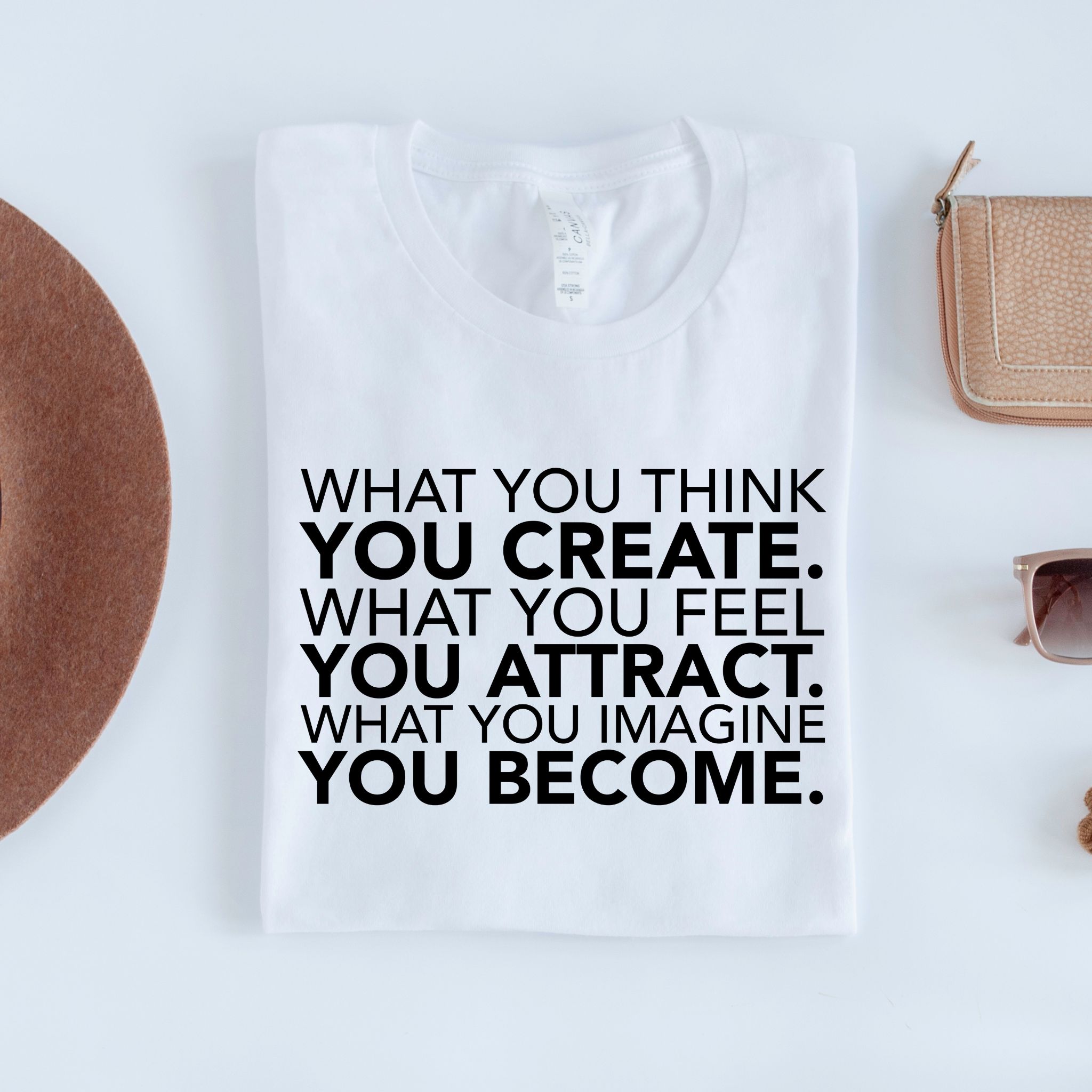 WHAT YOU THINK TEE sold by Her Thriving Goals product image thumbnail 4