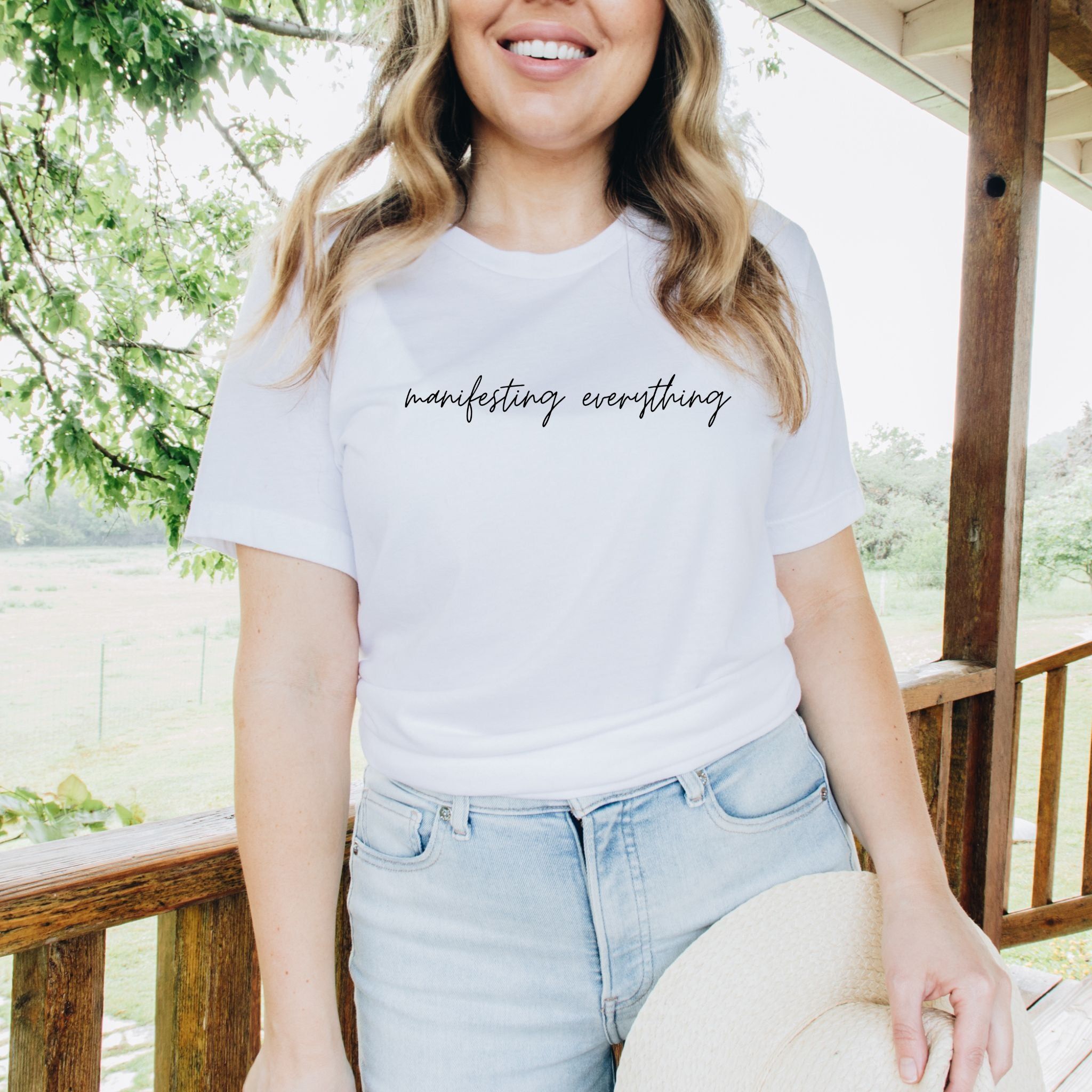 MANIFESTING EVERYTHING TEE sold by Her Thriving Goals