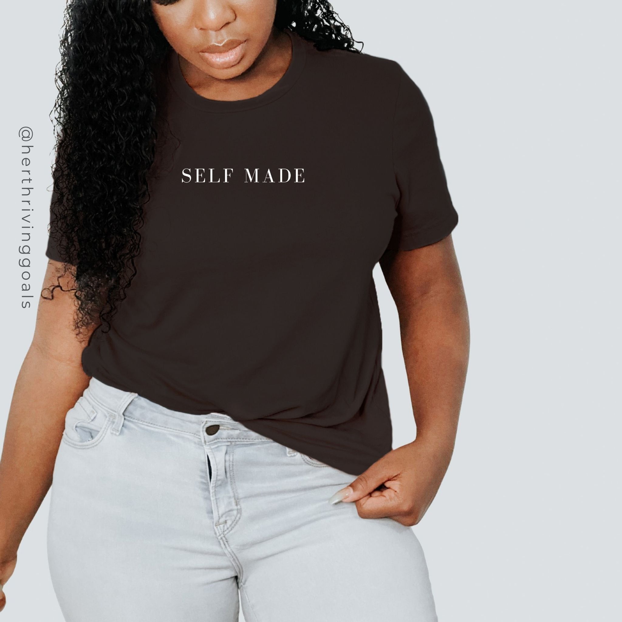 SELF MADE TEE sold by Her Thriving Goals