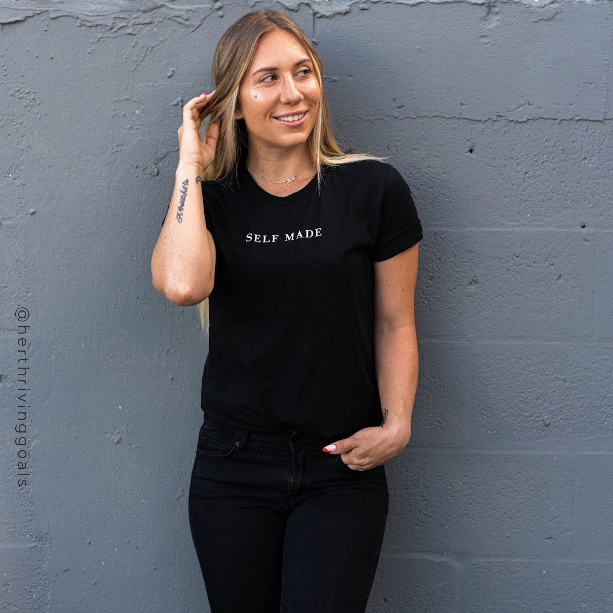 SELF MADE TEE sold by Her Thriving Goals product image thumbnail 4
