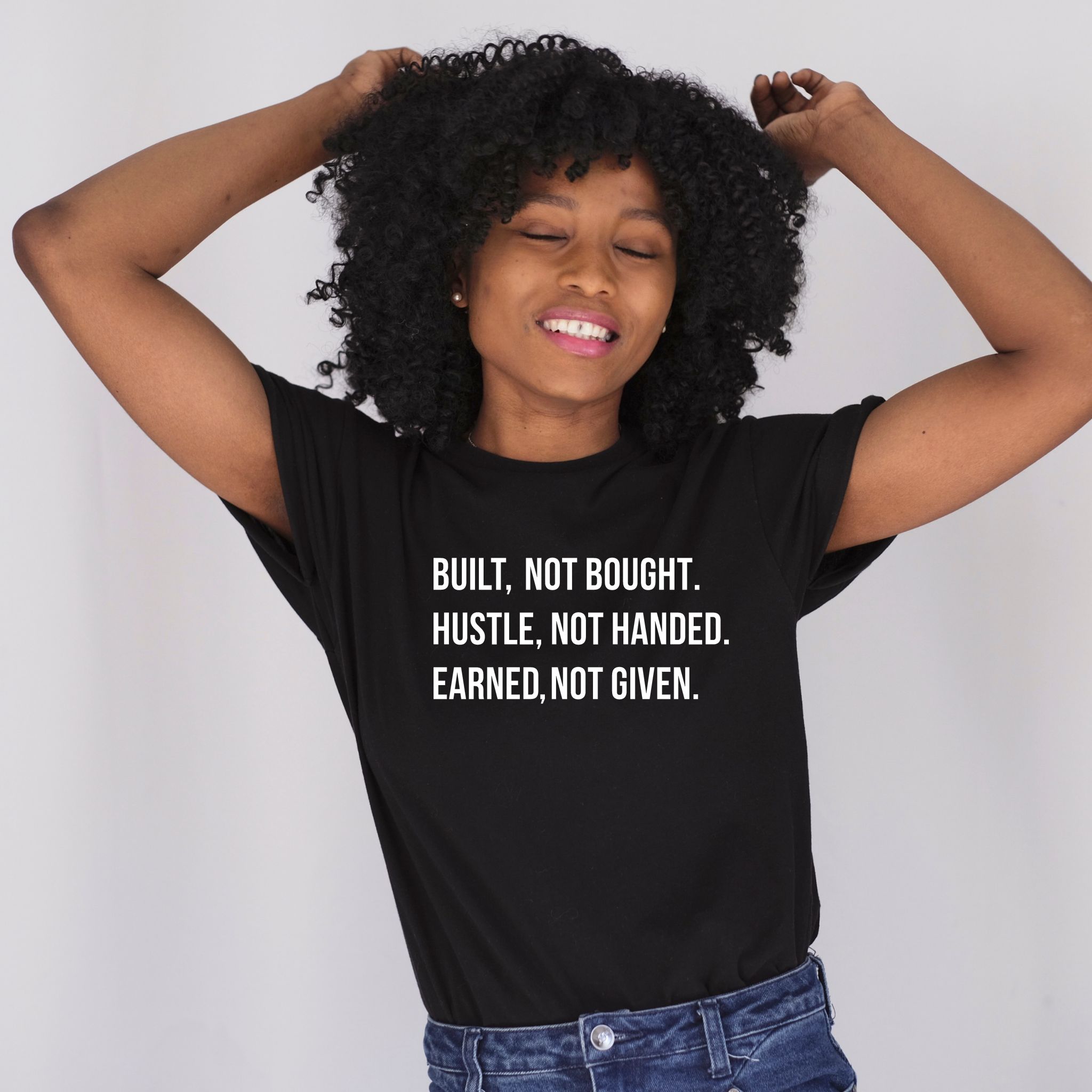 BUILT NOT BOUGHT TEE sold by Her Thriving Goals