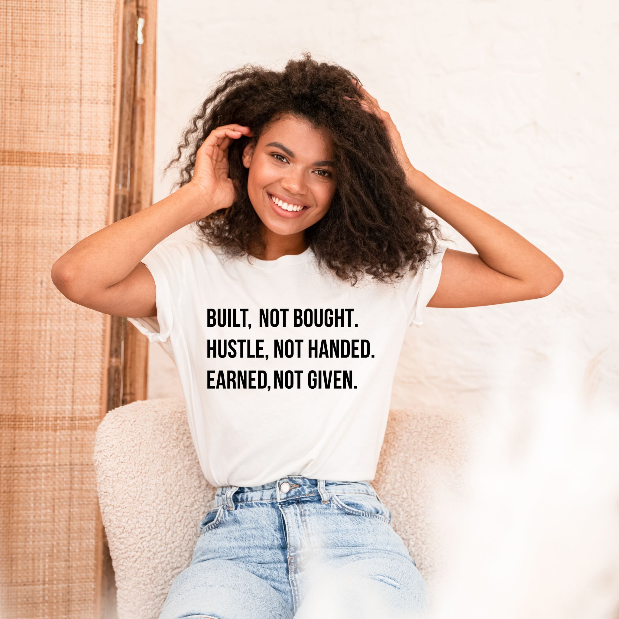 BUILT NOT BOUGHT TEE sold by Her Thriving Goals product image thumbnail 3