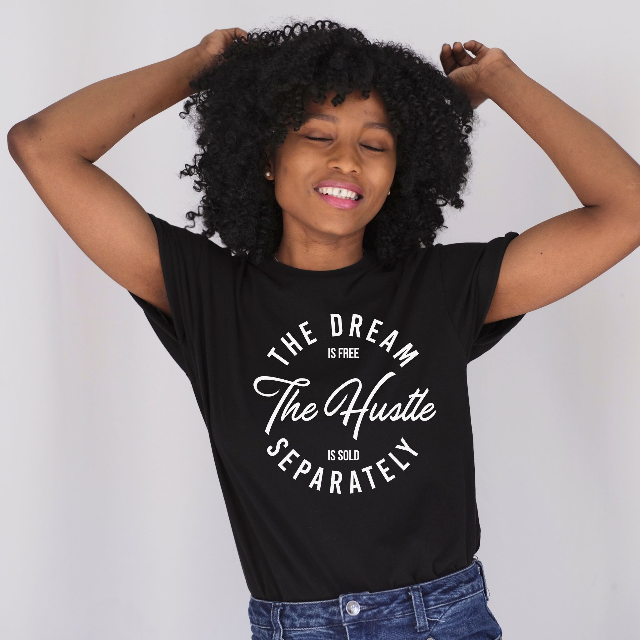 HUSTLE SOLD SEPARATELY TEE sold by Her Thriving Goals product image thumbnail 2