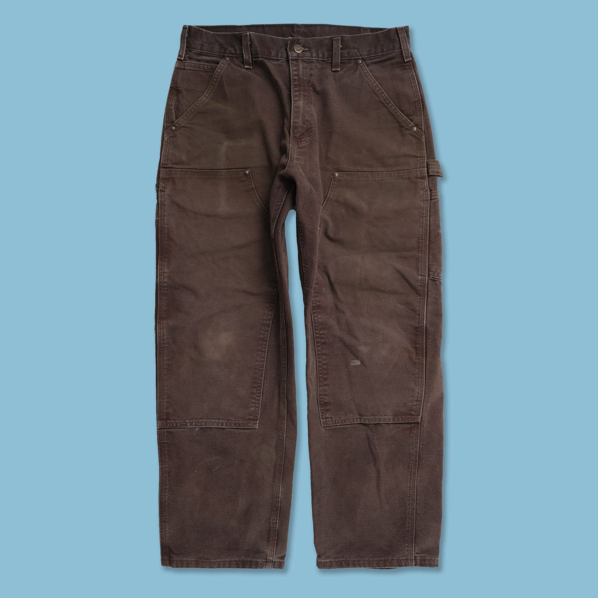 パンツ Carhartt Double Knee 32 X 30 Carhartt Double Knee Pants 30x32 Black B01-BLK Loose