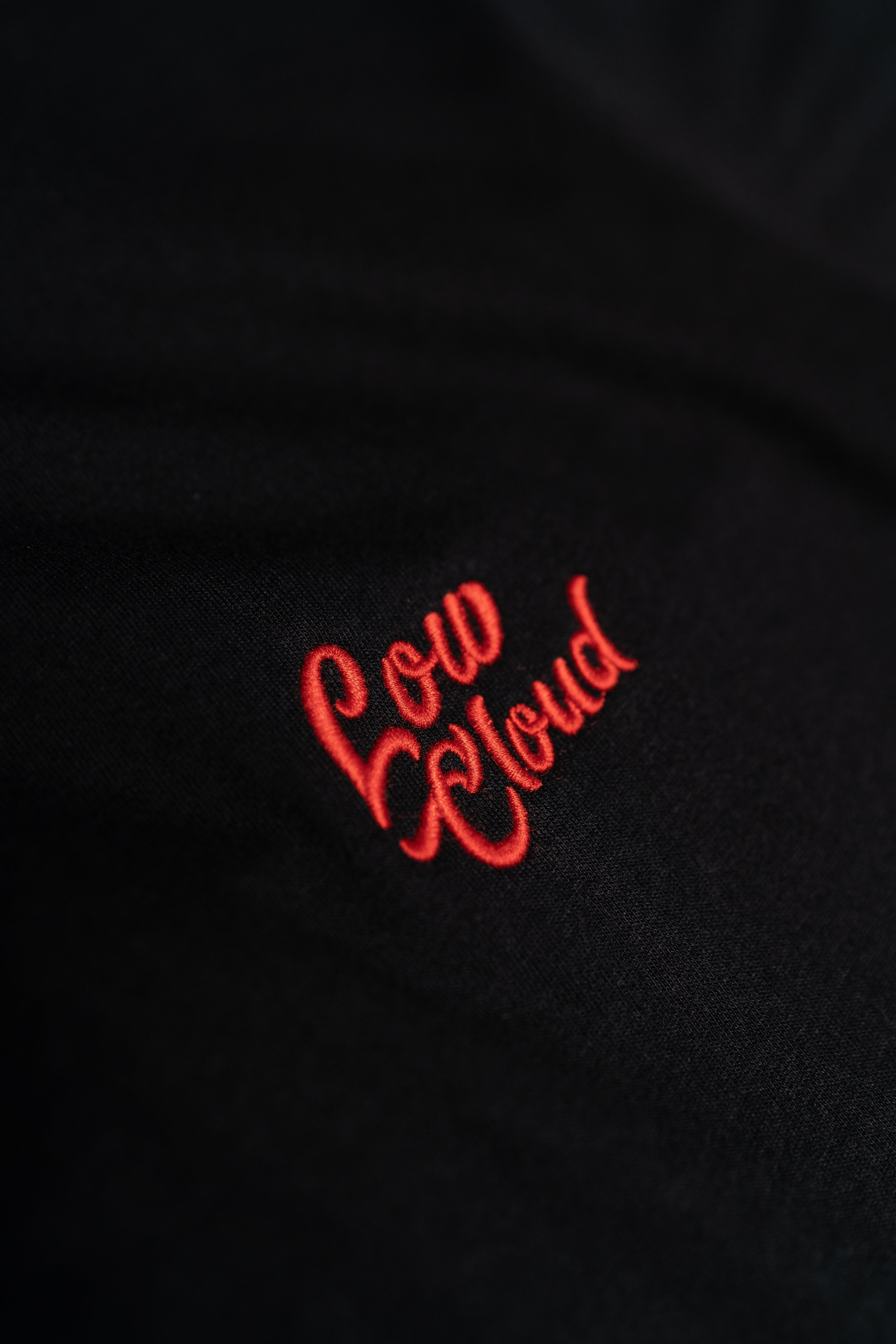 Logo Tee - Black & Red sold by Low Cloud product image thumbnail 5