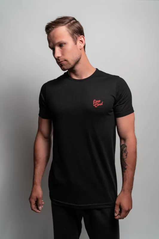 Logo Tee - Black & Red sold by Low Cloud