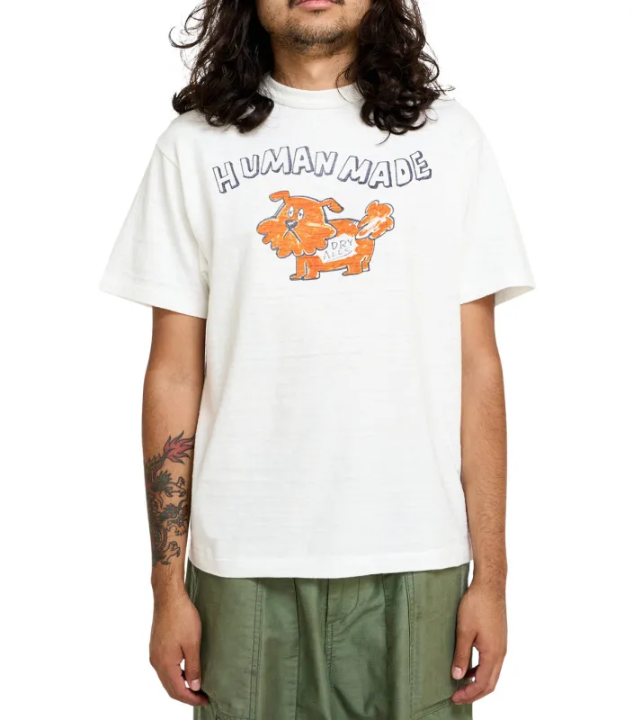 Human Made Cartoon Dog Graphic T-Shirt White made by Human Made