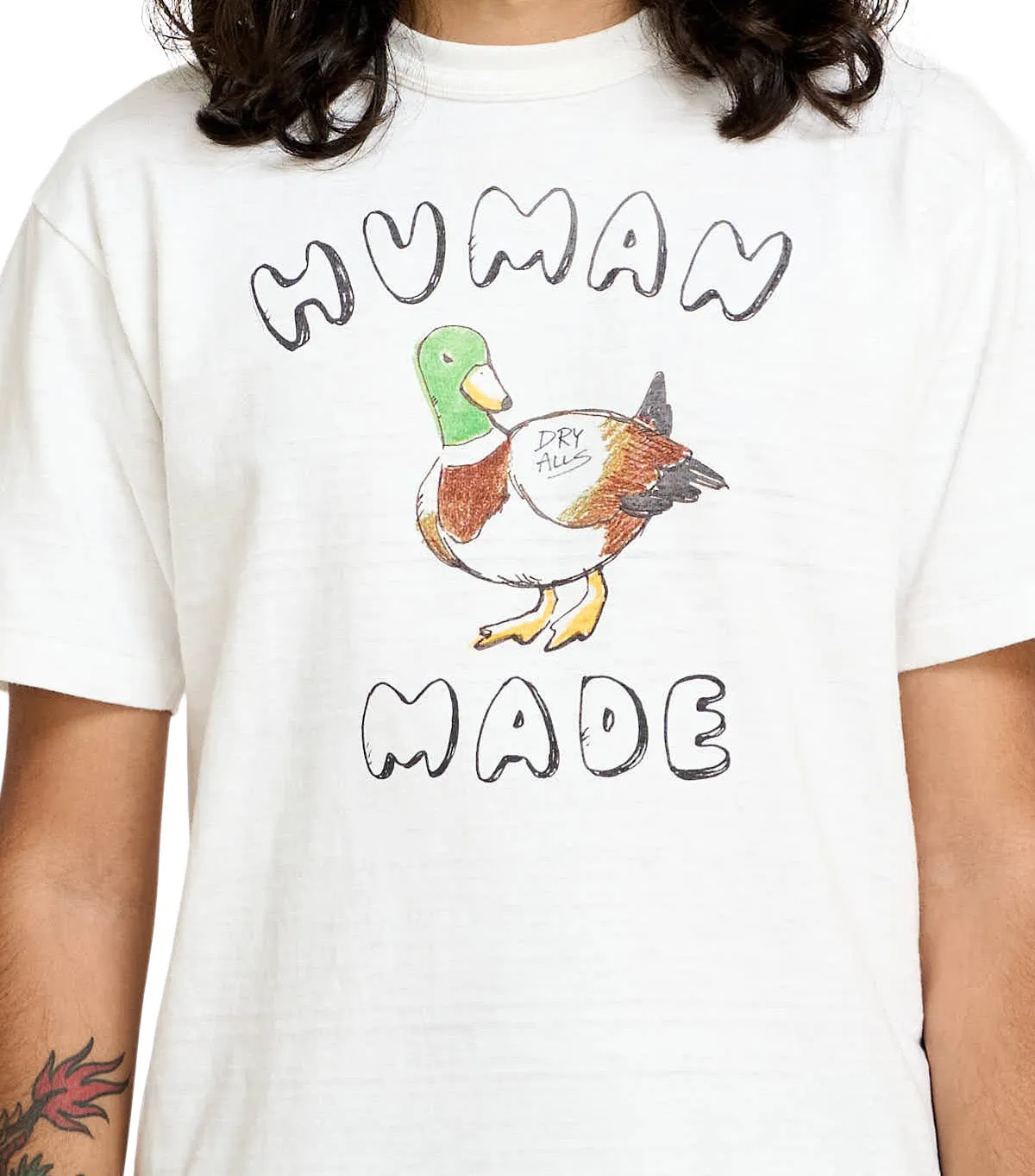 Human Made Cartoon Duck Graphic T-Shirt White sold by Somewhere product image thumbnail 5