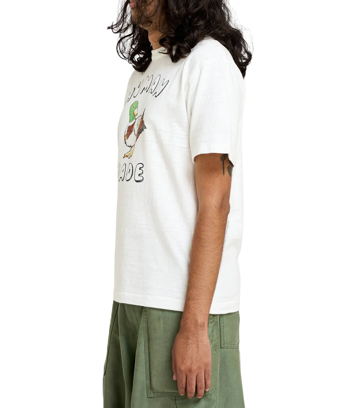 Human Made Cartoon Duck Graphic T-Shirt White sold by Somewhere product image thumbnail 2