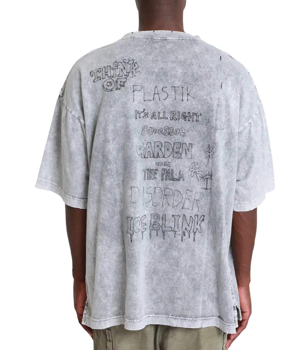 Maison Mihara Yasuhiro Bleached T-Shirt Grey sold by Somewhere product image thumbnail 4