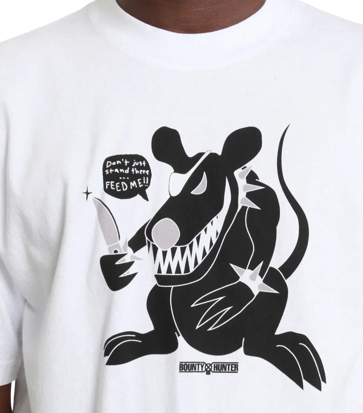 Stray Rats x Bounty Hunter Rat Tee White sold by Somewhere product image thumbnail 4